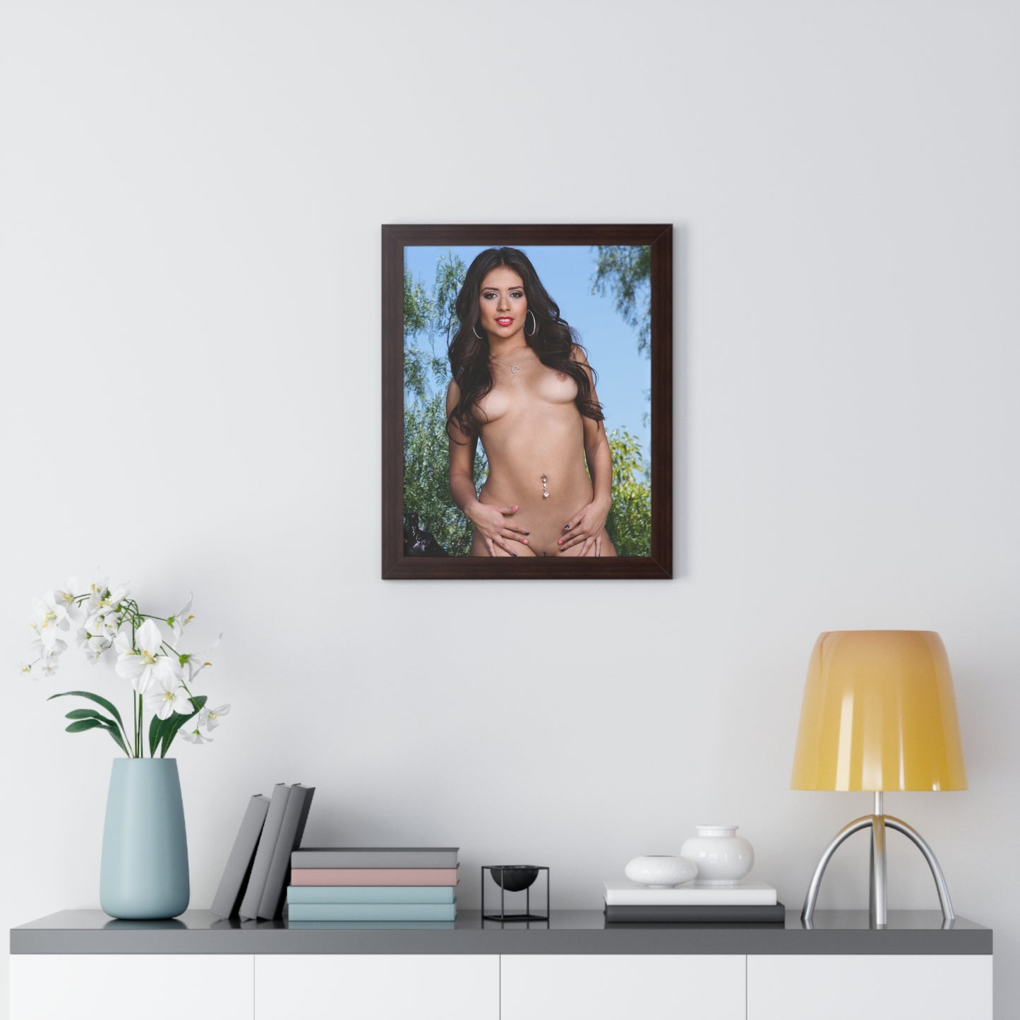 Framed Vertical Poster Porn Star Jynx Maze Nude