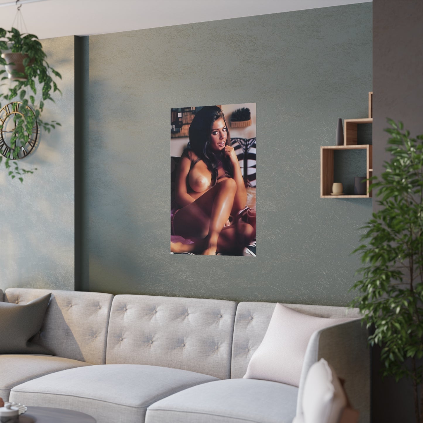 Satin Posters (210gsm) Playboy Playmate Cynthia Myers nude