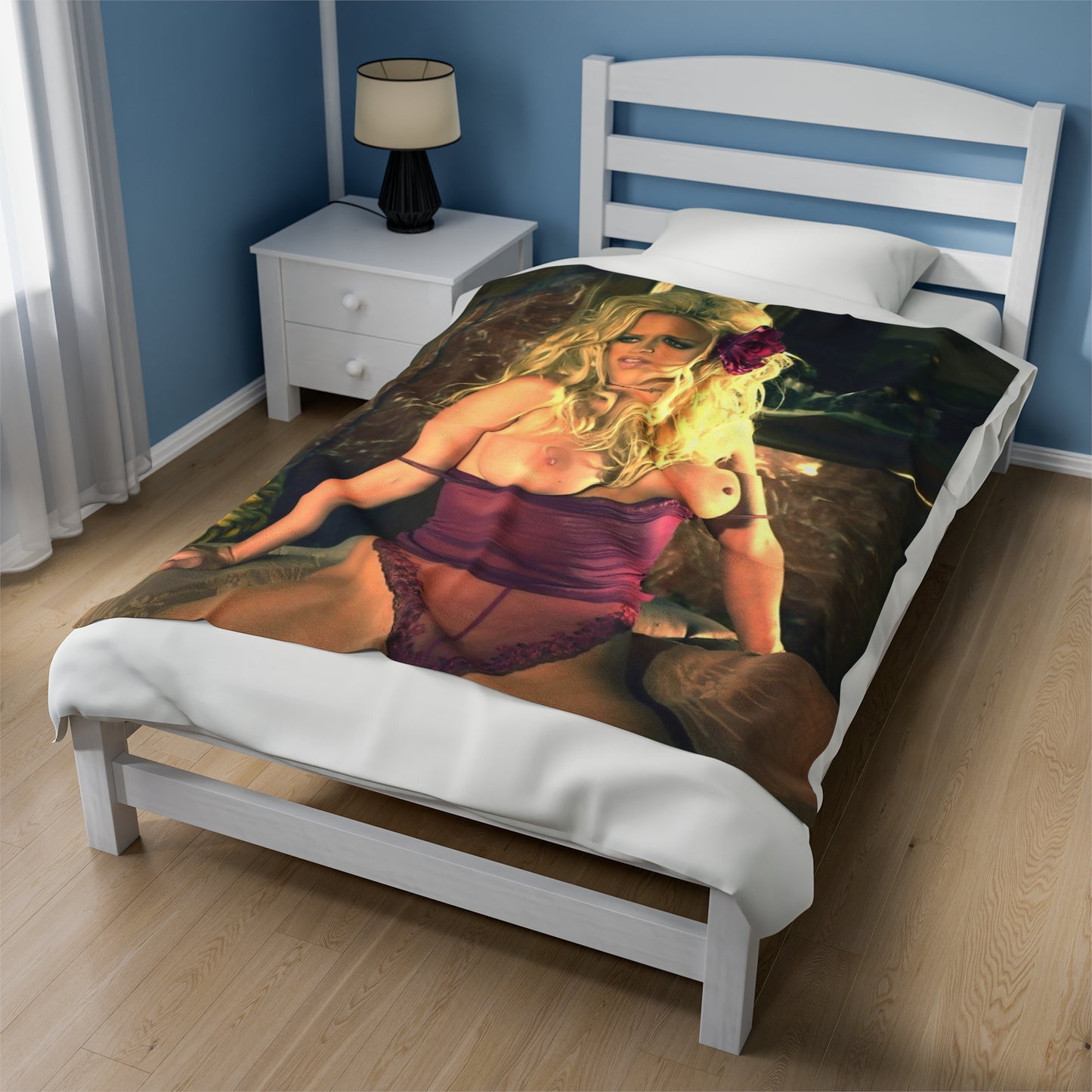 Velveteen Plush Blanket Pornstar Jenna Jameson Nude