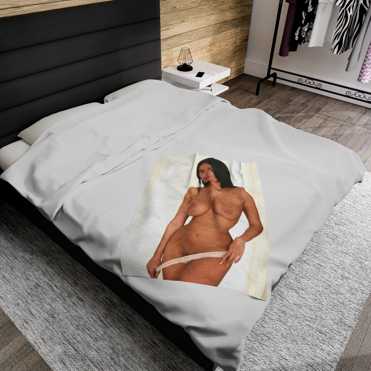Velveteen Plush Blanket Porn Star Anissa Kate Nude