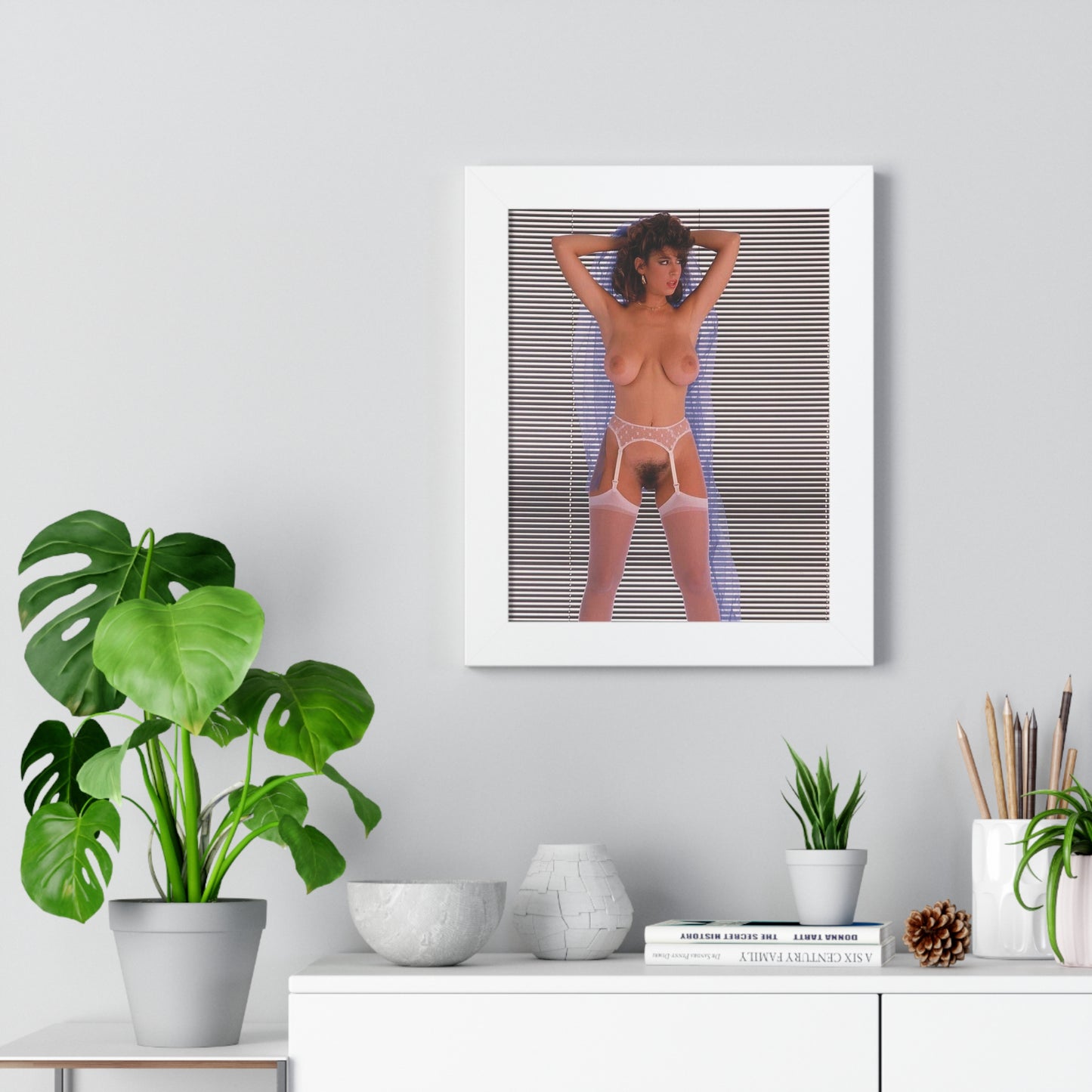 Framed Vertical Poster Porn Star Christy Canyon Nude