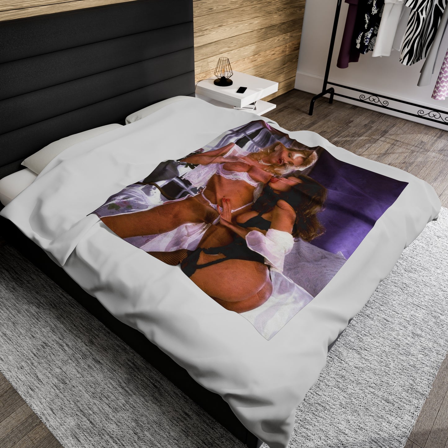 Velveteen Plush Blanket Jenna Jameson & Rebecca Lord Nude