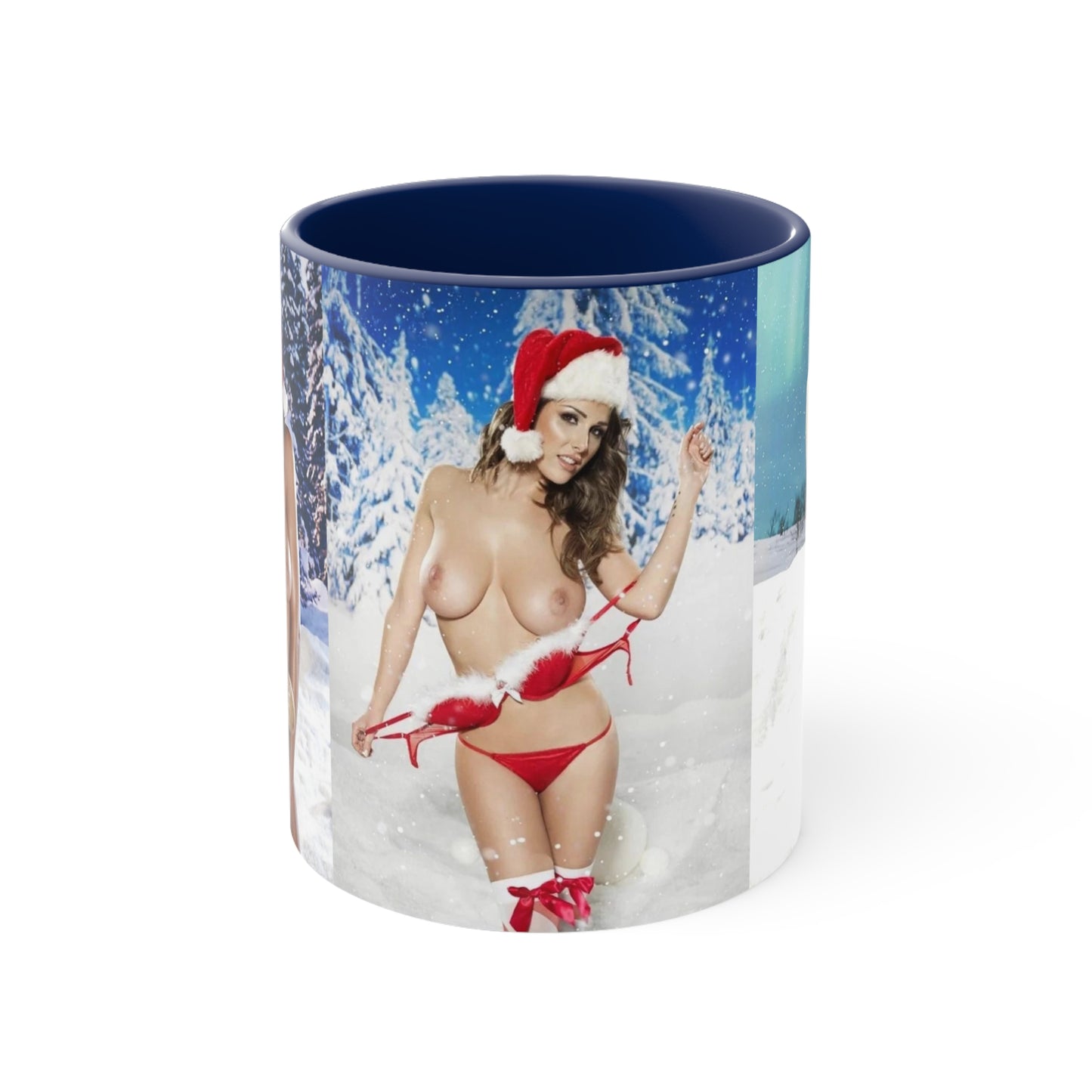 Accent Coffee Mug, 11oz Nude Christmas Pornstars