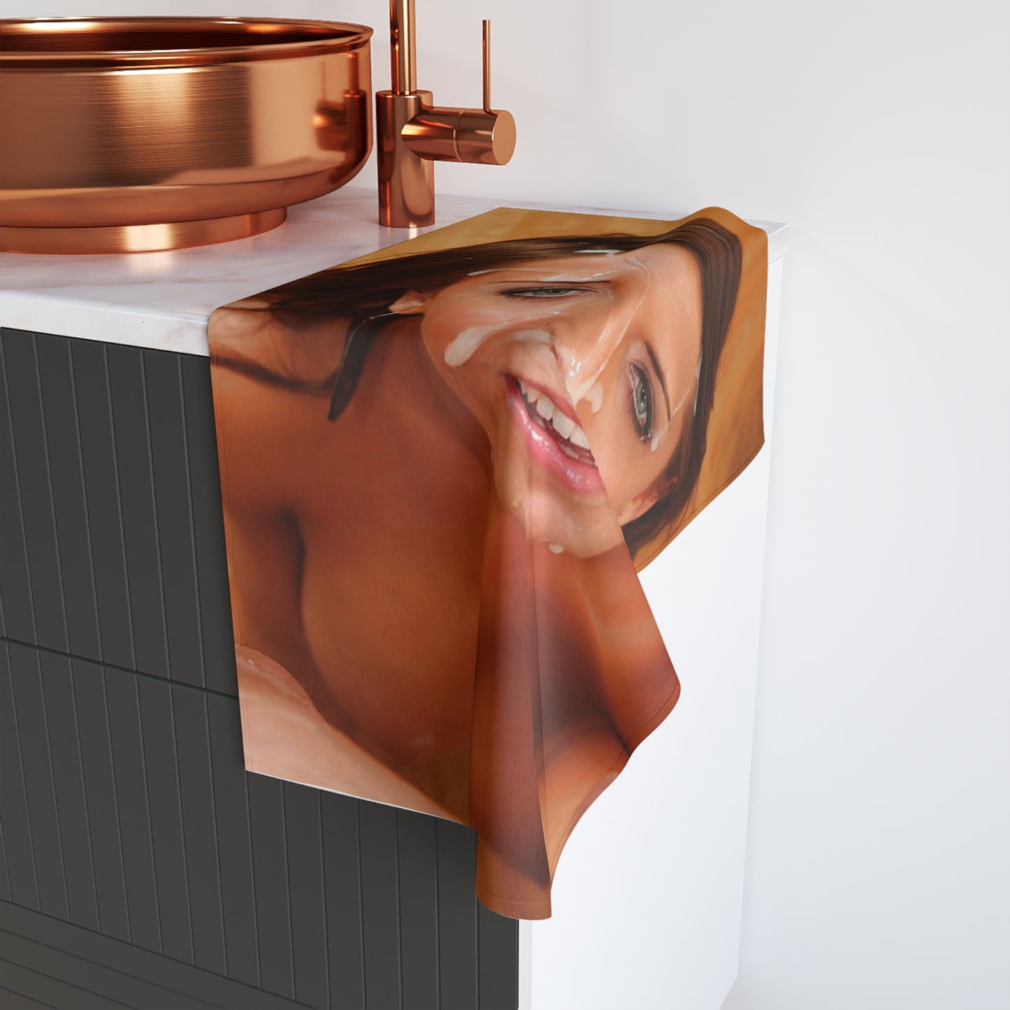Hand Towel Reusable Cumshot Target POV Madison Ivy Facial