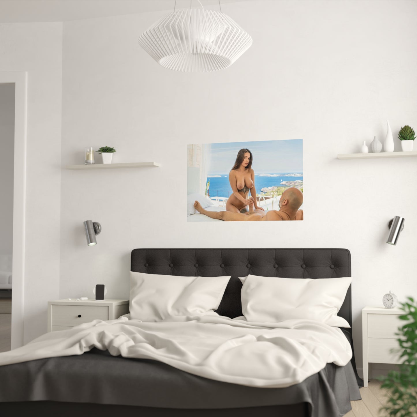 Satin Posters (210gsm) Natural Tits Liya Silver