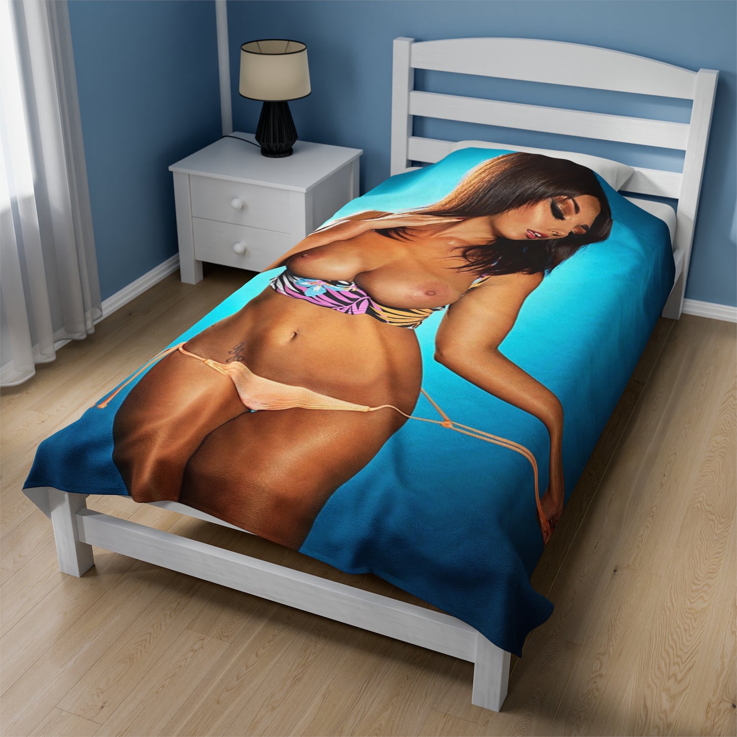 Velveteen Plush Blanket Holly Peers Nude