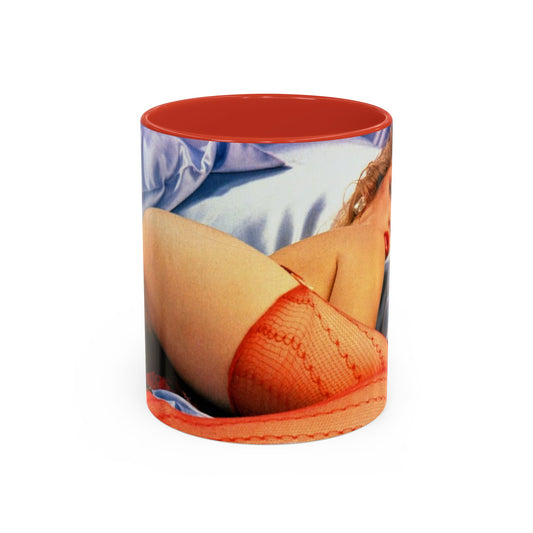 Accent Coffee Mug (11, 15oz) Traci Lords Naked Nude Retro