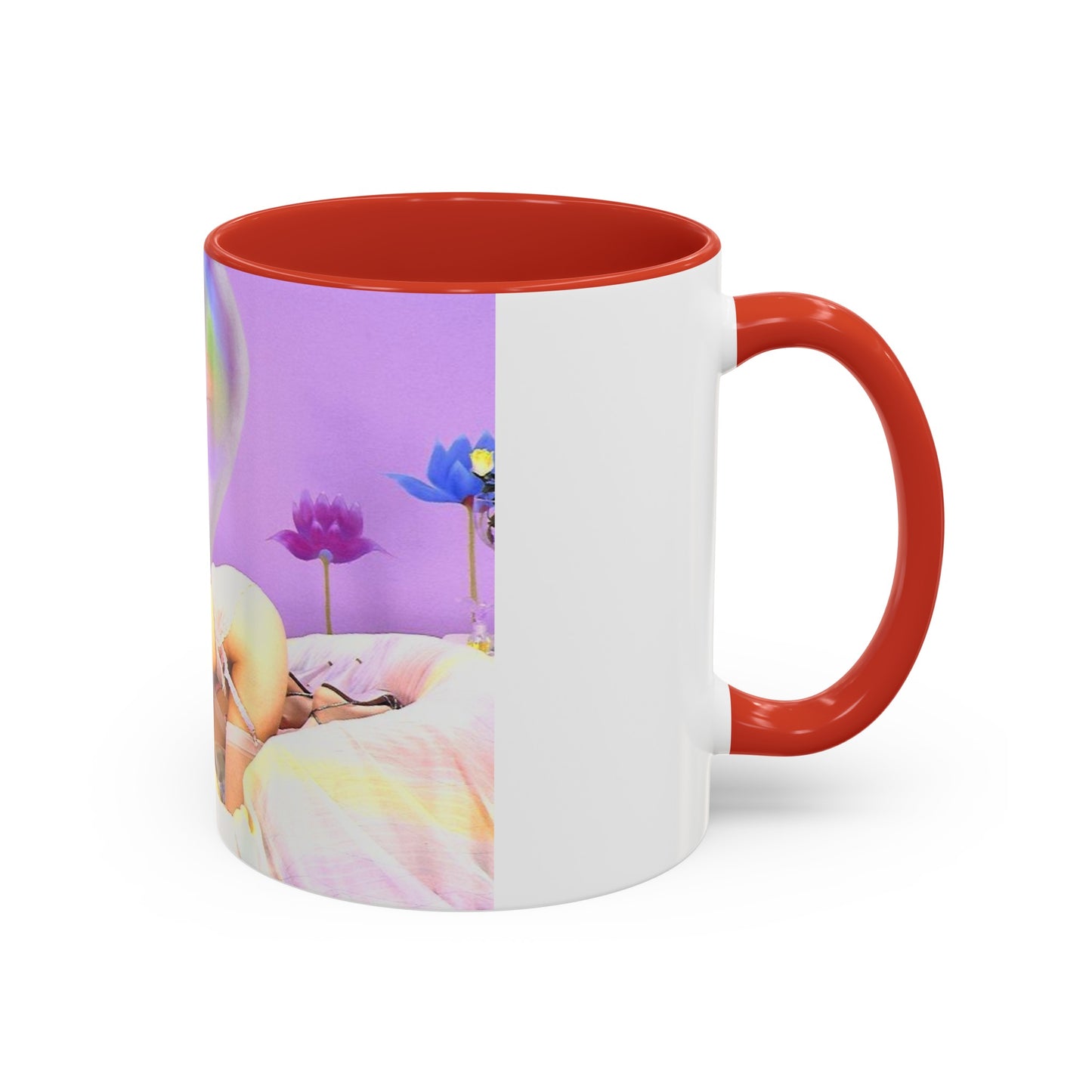 Accent Coffee Mug (11, 15oz) Traci Lords Nude Naked Retro