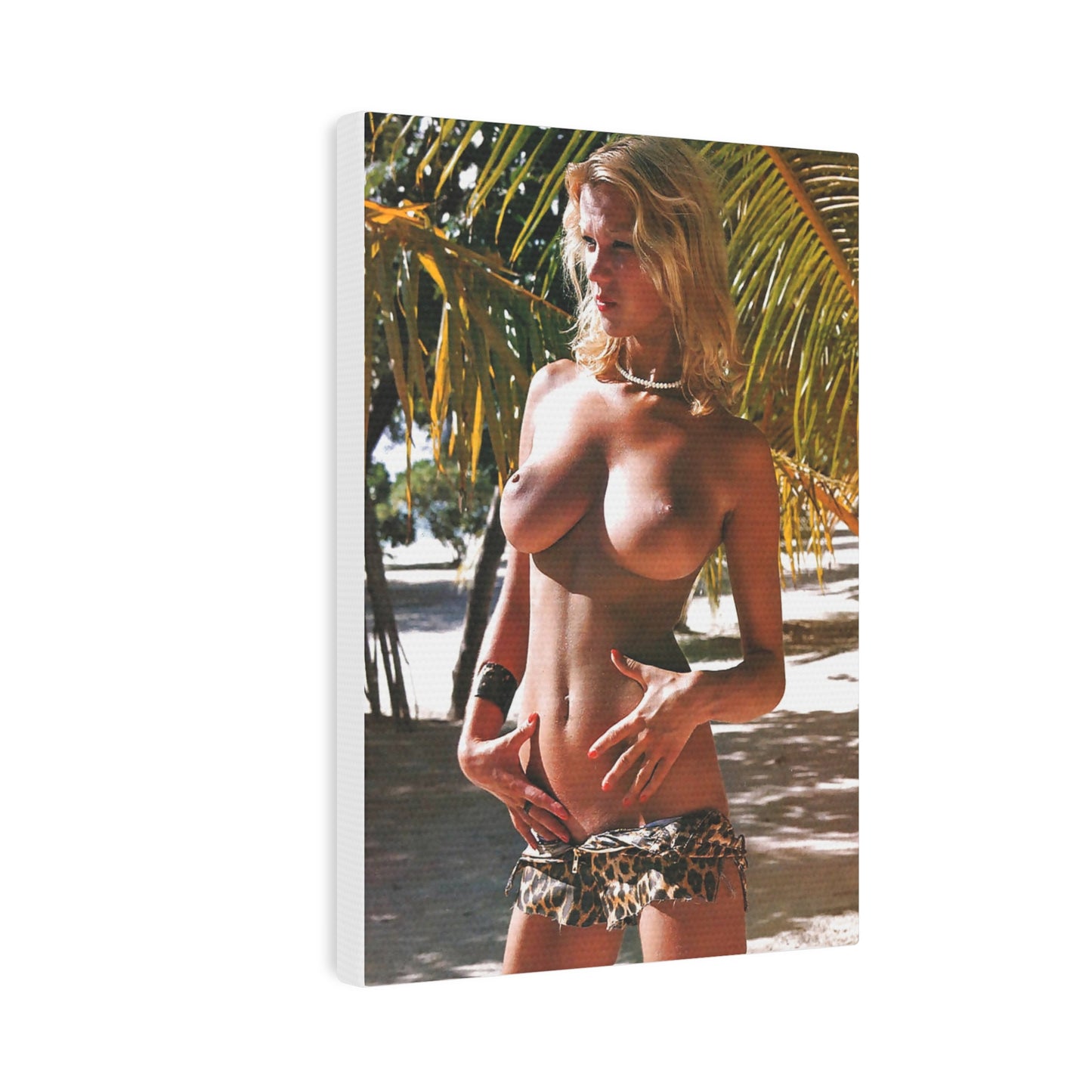 Canvas Photo Tile Vintage French Pornstar Brigitte Lahaie