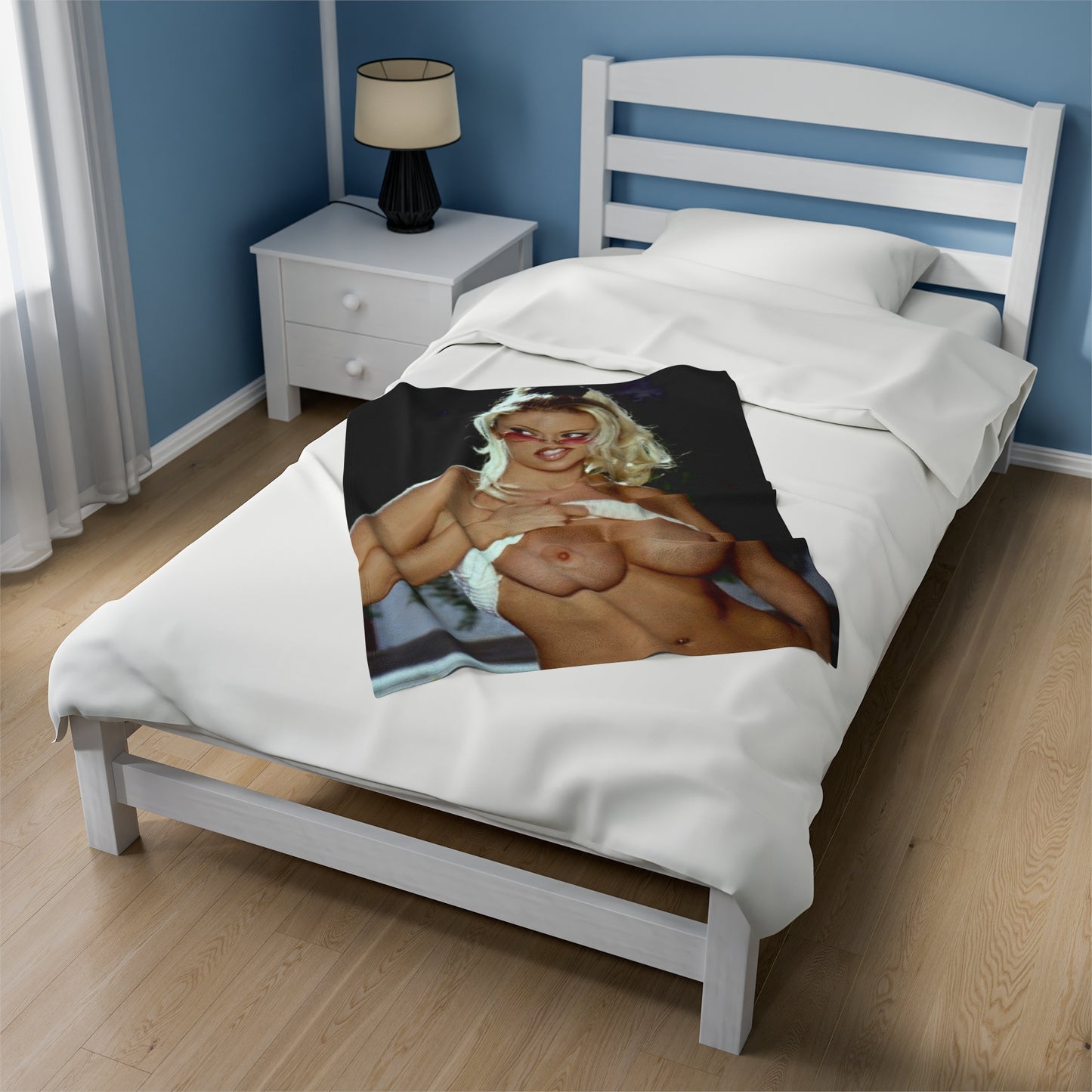 Velveteen Plush Blanket Pornstar Jenna Jameson Nude