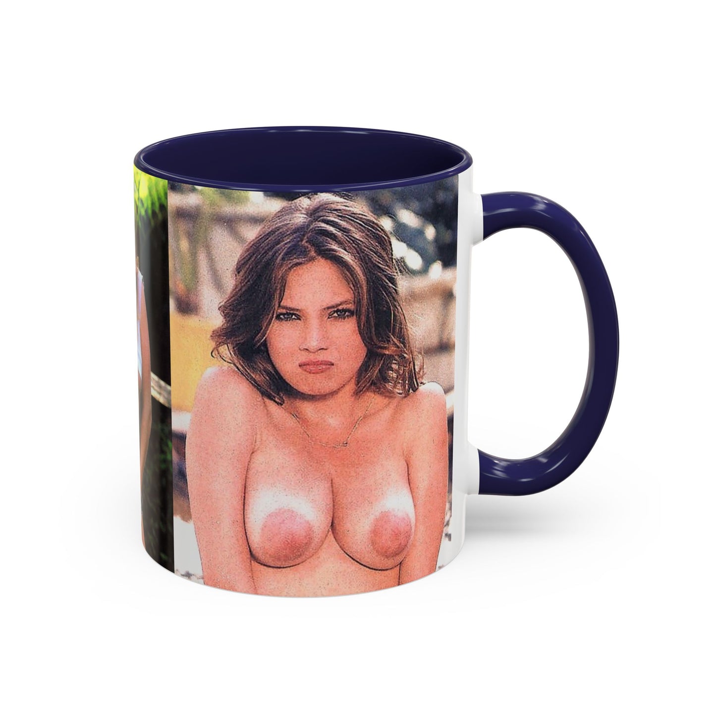 Accent Coffee Mug (11, 15oz) Traci Lords Nude Naked Retro