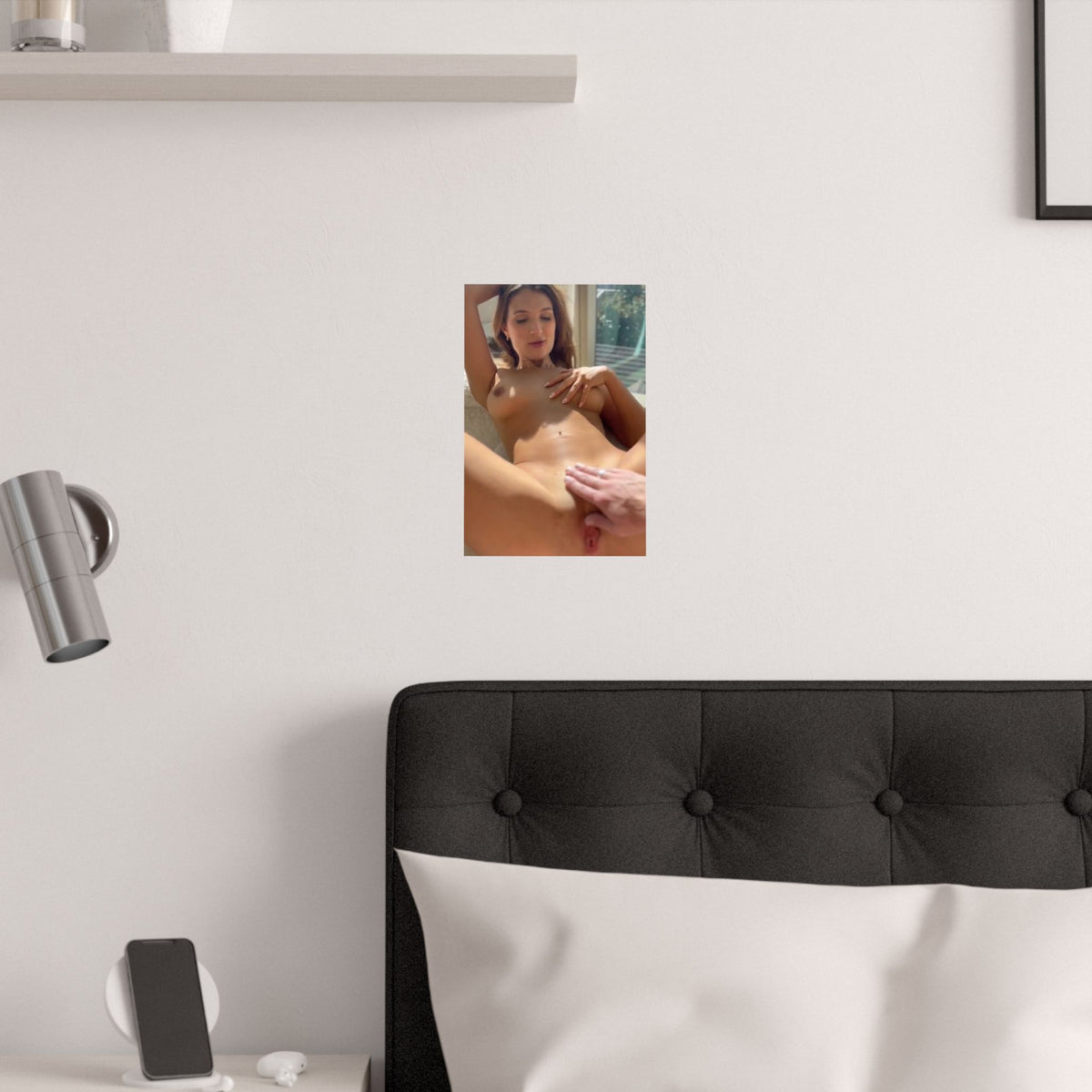 Satin Posters (210gsm) Beautiful Milf About to Get It