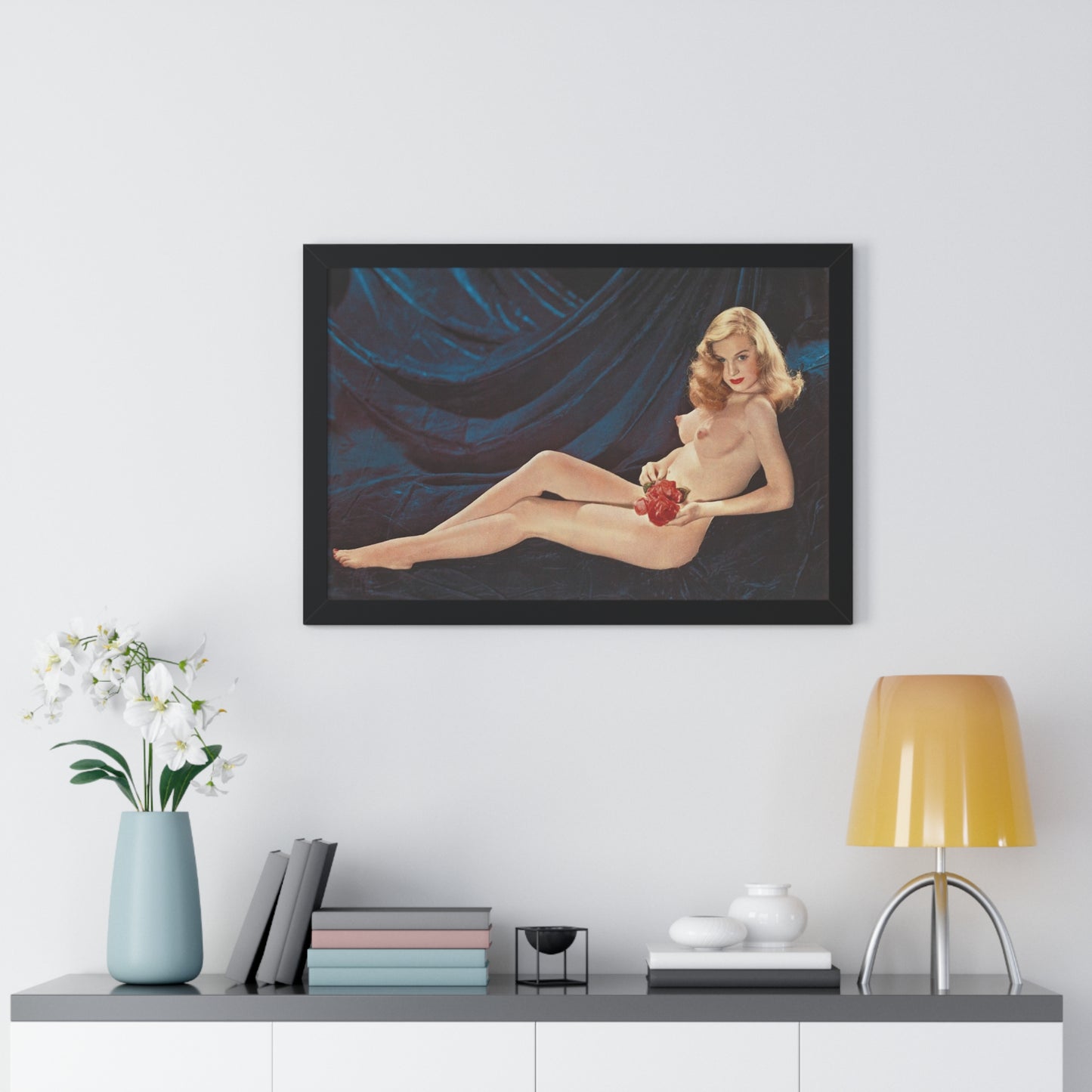 Framed Horizontal Poster Playboy Playmate April 1954 Marilyn Waltz