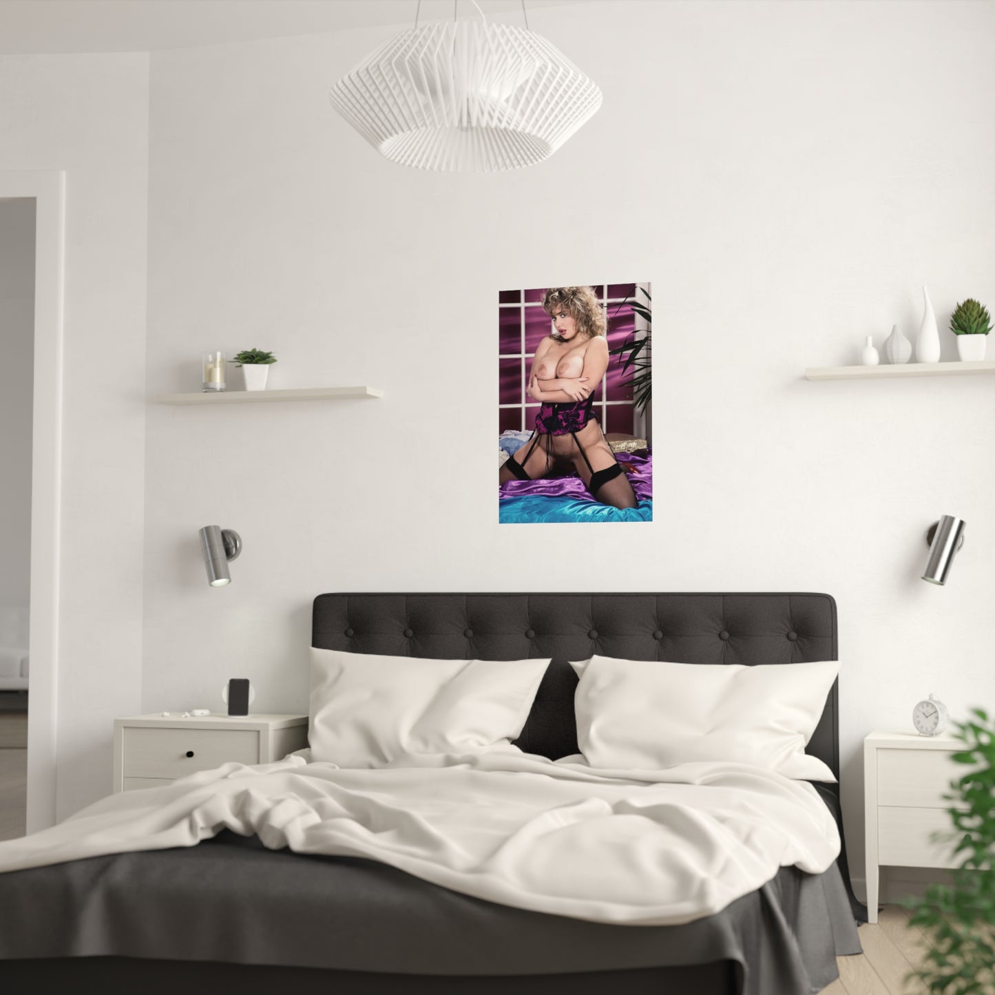 Satin Posters (210gsm) Retro Adult Star Tracy West Nude