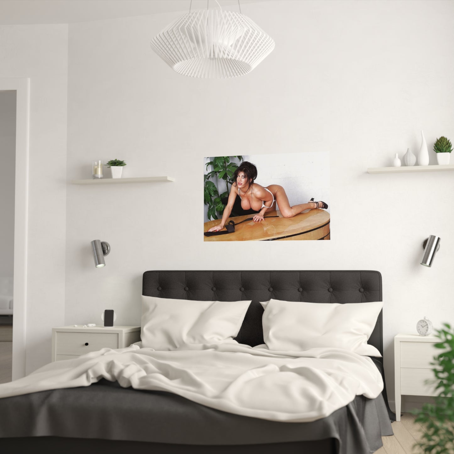 Satin Posters (210gsm) Retro Pornstar Holly Body Nude