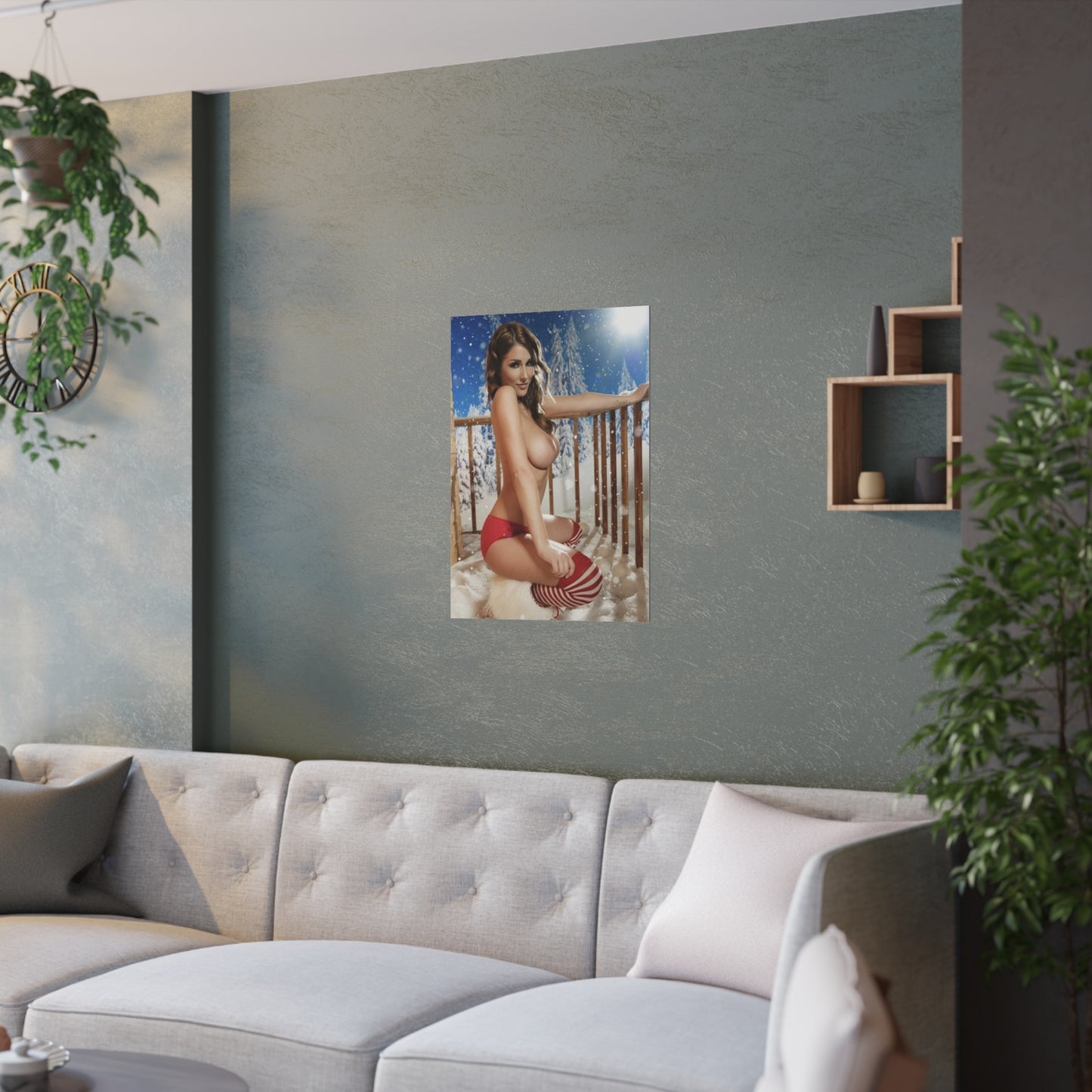 Satin Posters (210gsm) Christmas Pornstars Nude