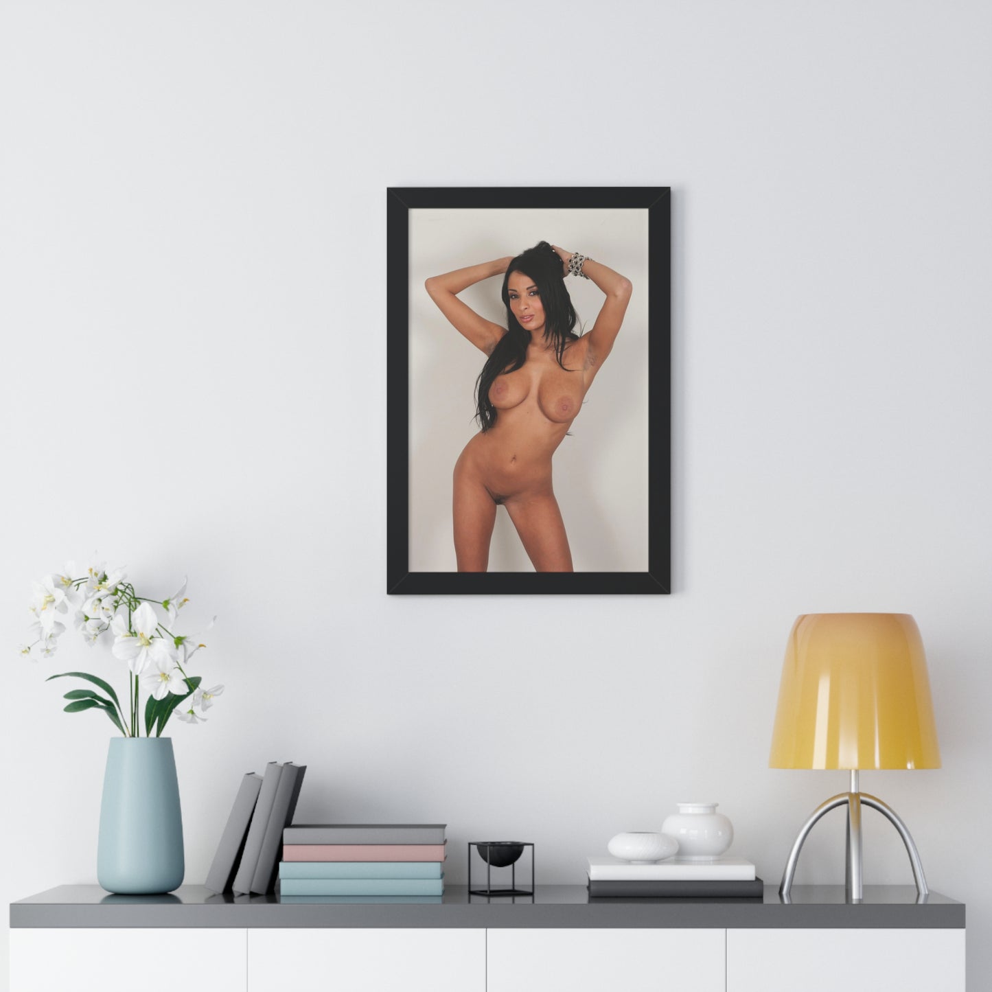 Framed Vertical Poster Pornstar Anissa Kate Nude