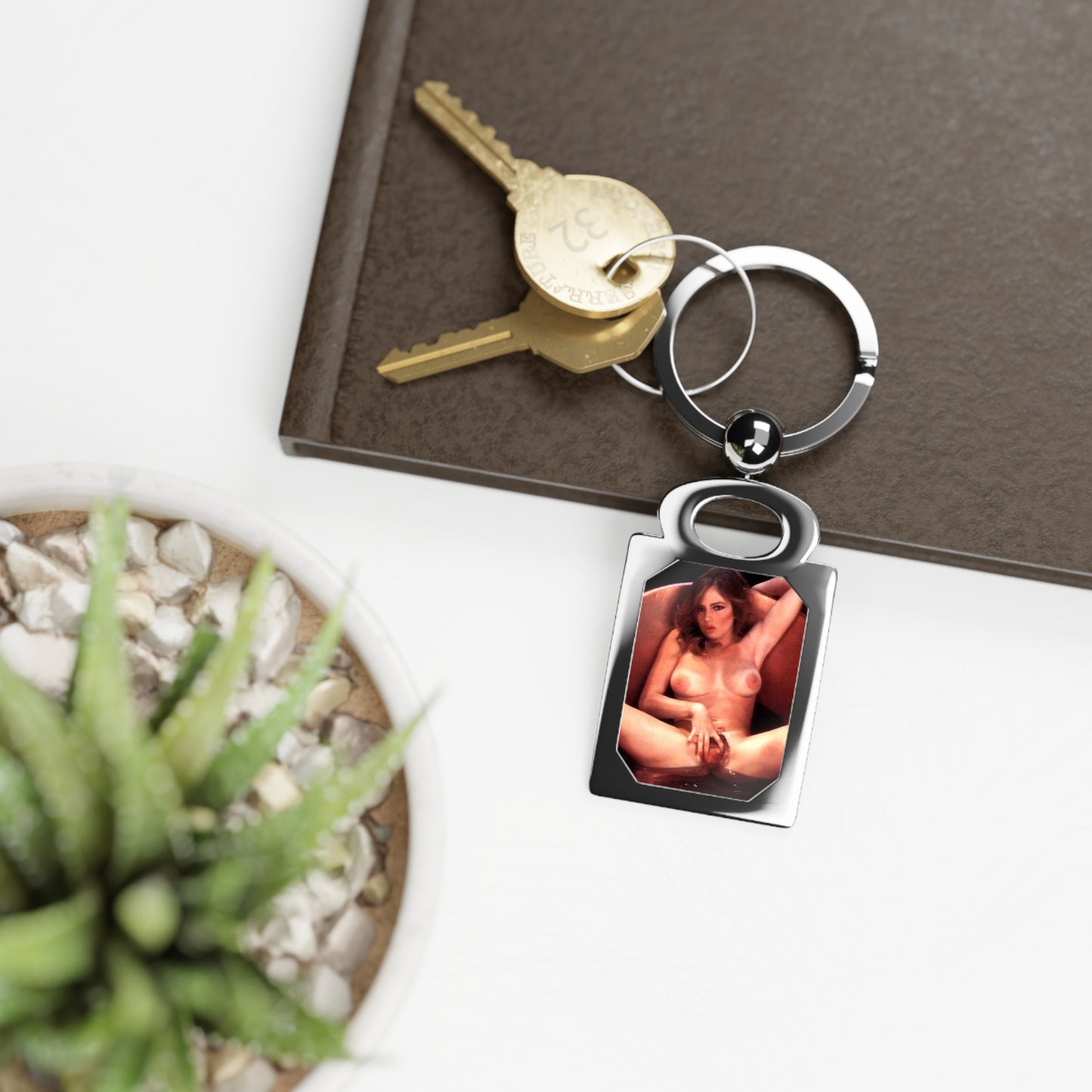 Rectangle Photo Keyring Traci Lords Nude Retro Pornstar