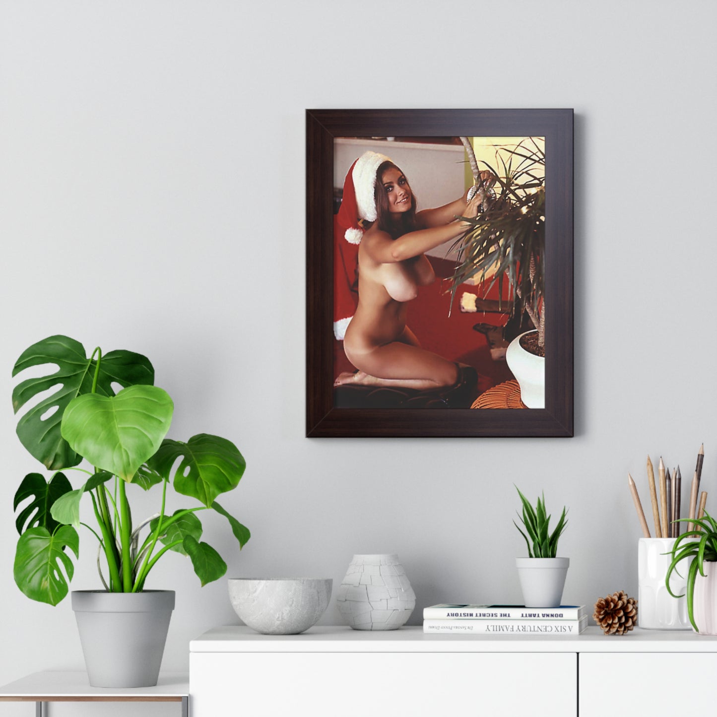 Framed Vertical Poster Playboy Playmate Cynthia Myers Nude