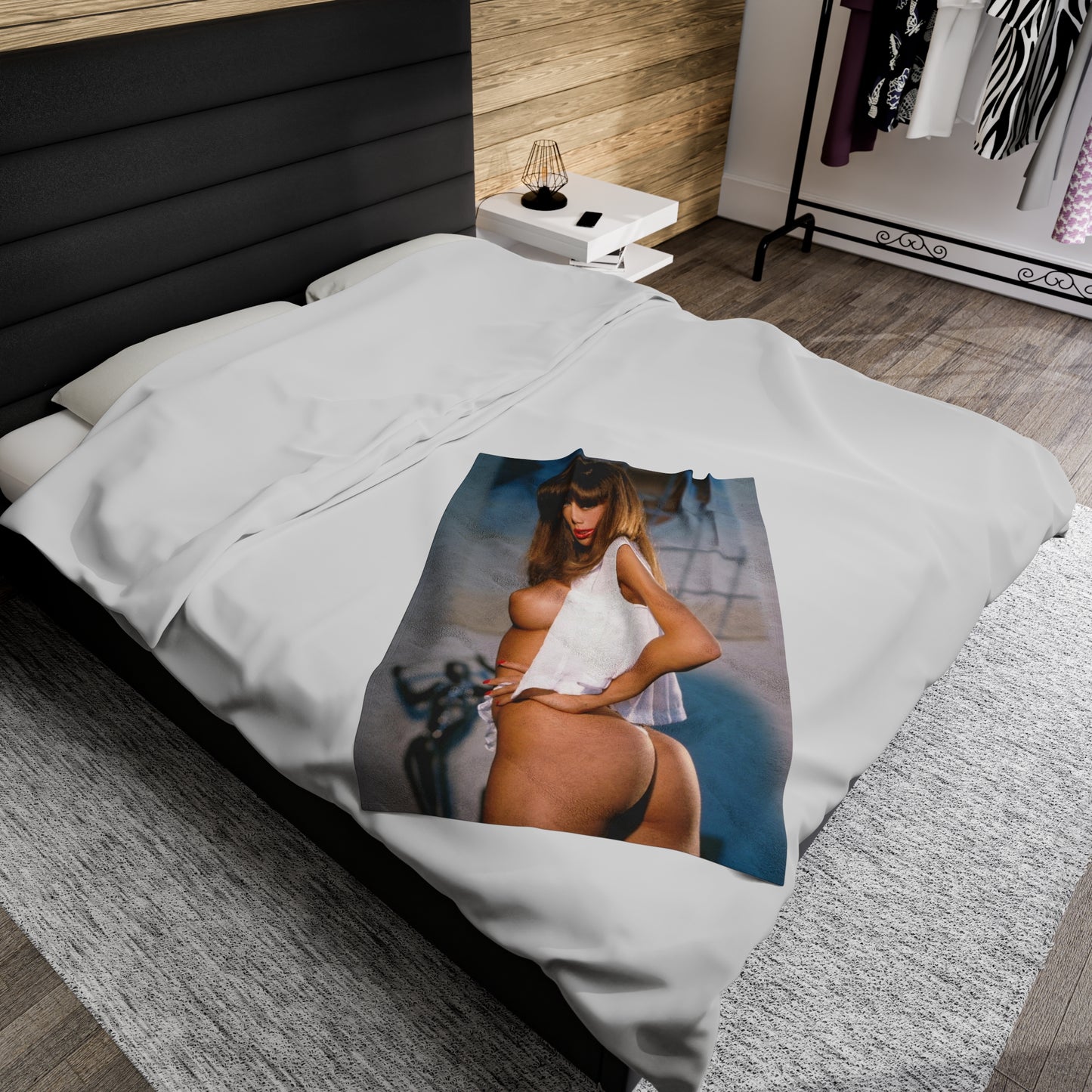 Velveteen Plush Blanket Pornstar Racquel Darrian Nude