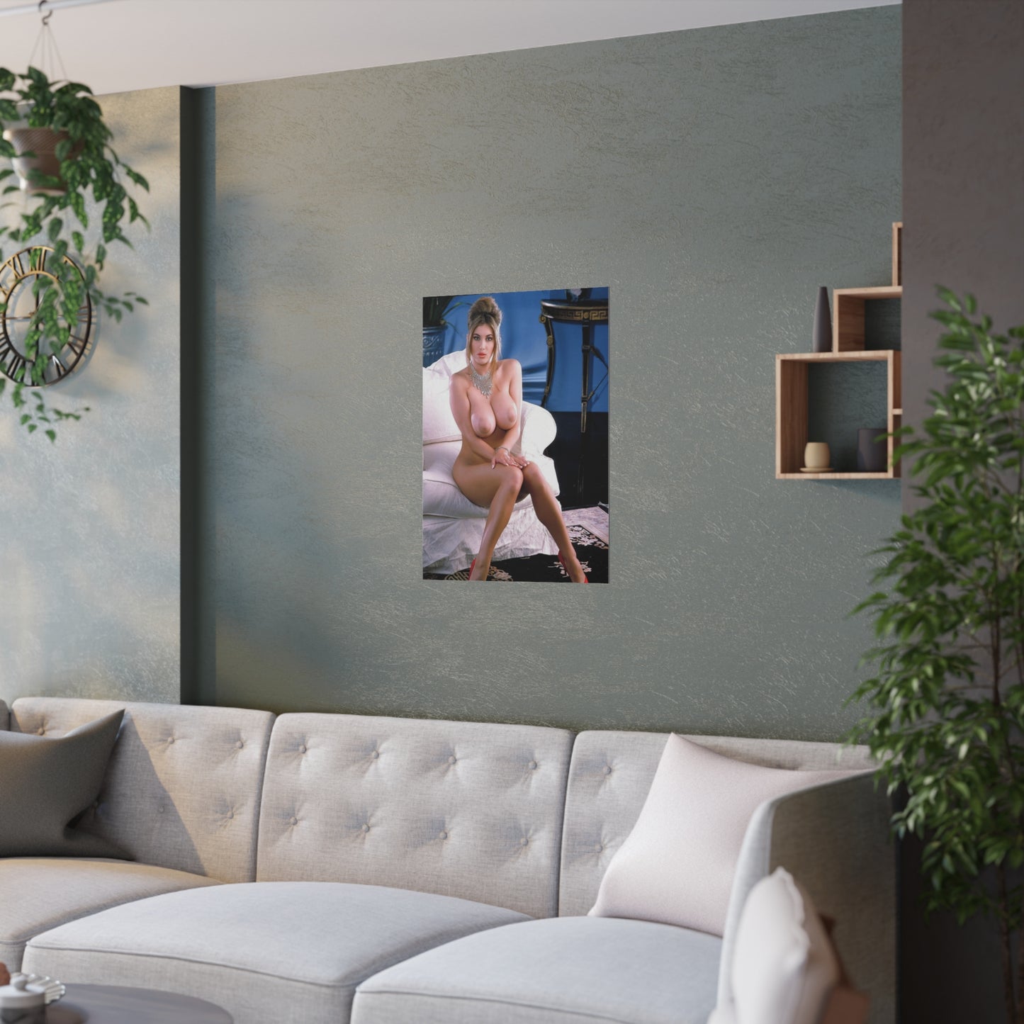 Satin Posters (210gsm) Retro Pornstar Celeste Nude