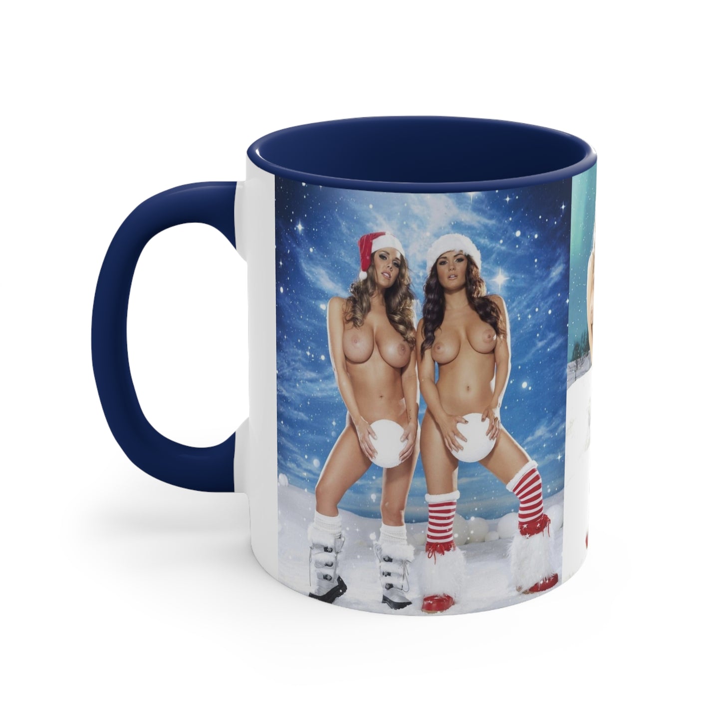 Accent Coffee Mug, 11oz Nude Christmas Pornstars