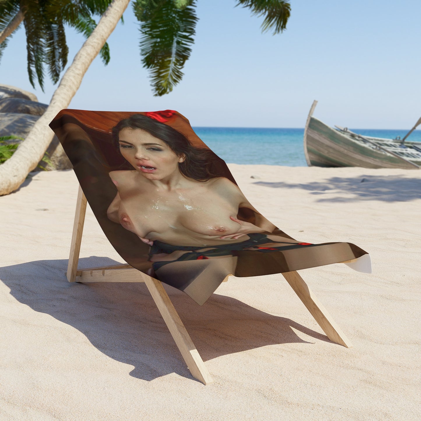 Beach Towel Pornstar Valentina Nappi Nude