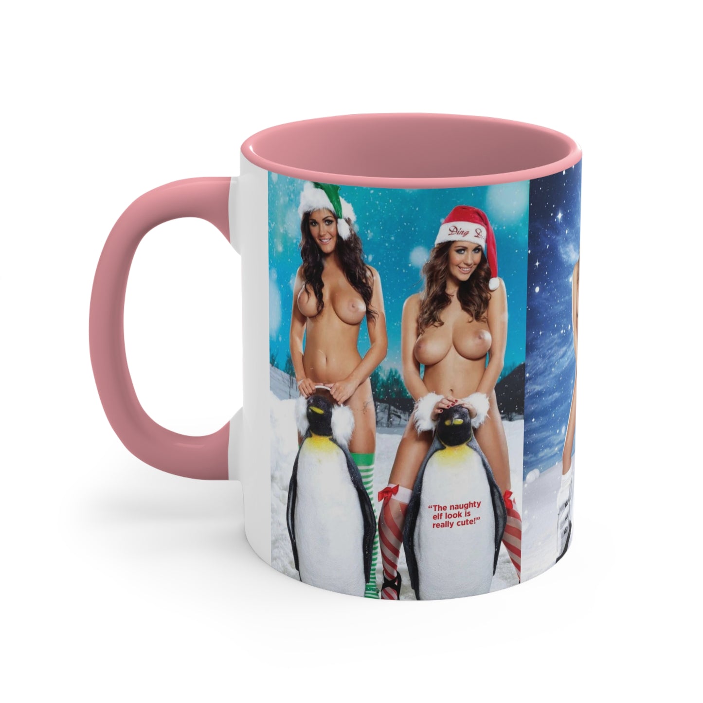 Accent Coffee Mug, 11oz Nude Christmas Pornstars