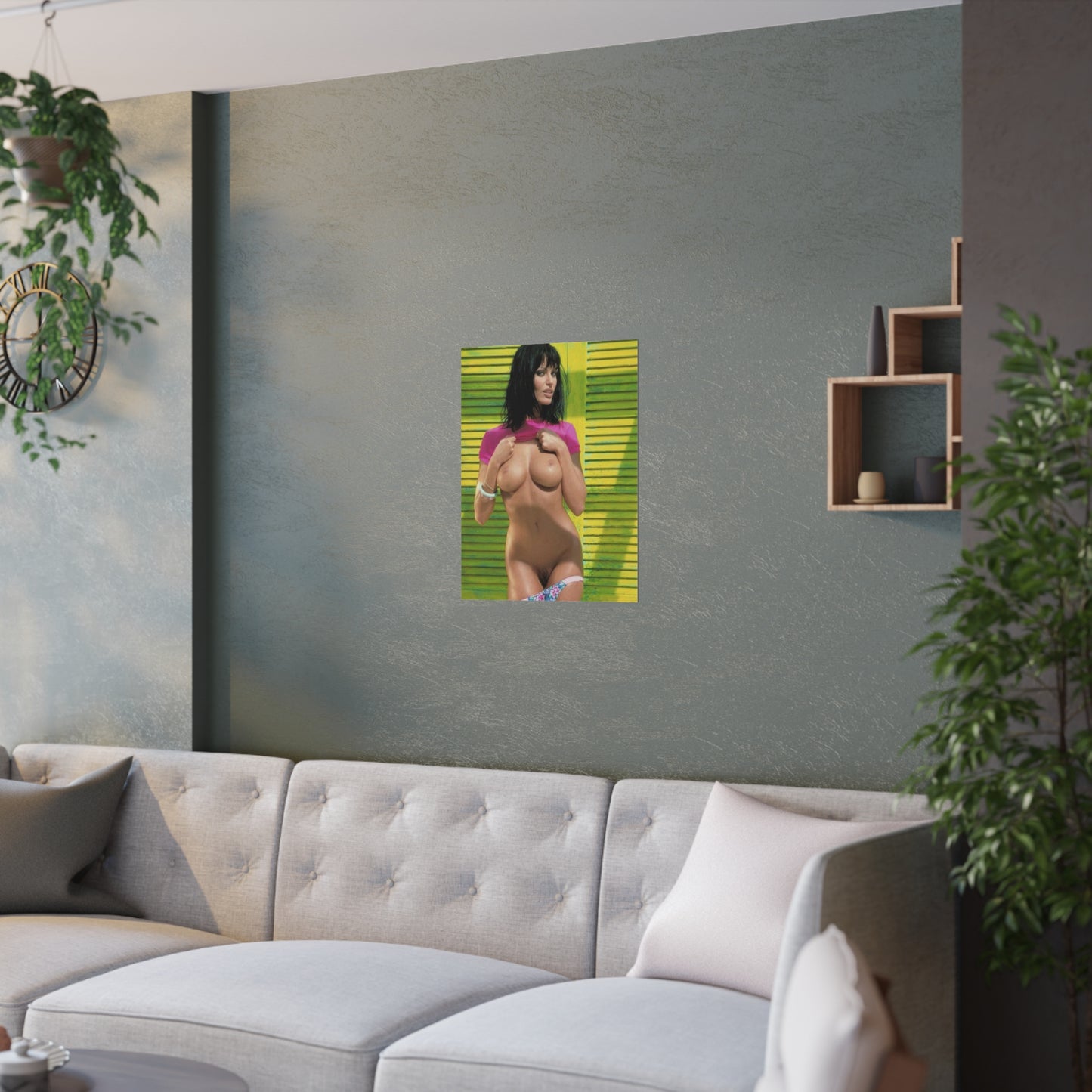Satin Posters (210gsm) Retro Pornstar Anita Blond