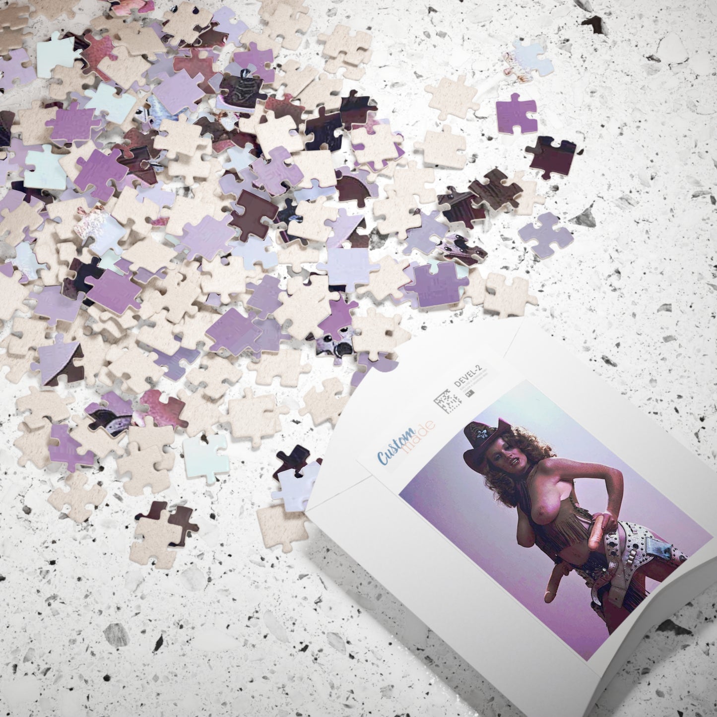 Puzzle (110, 252, 500, 1014-piece) Retro Pornstar Lisa De Leeuw Nude