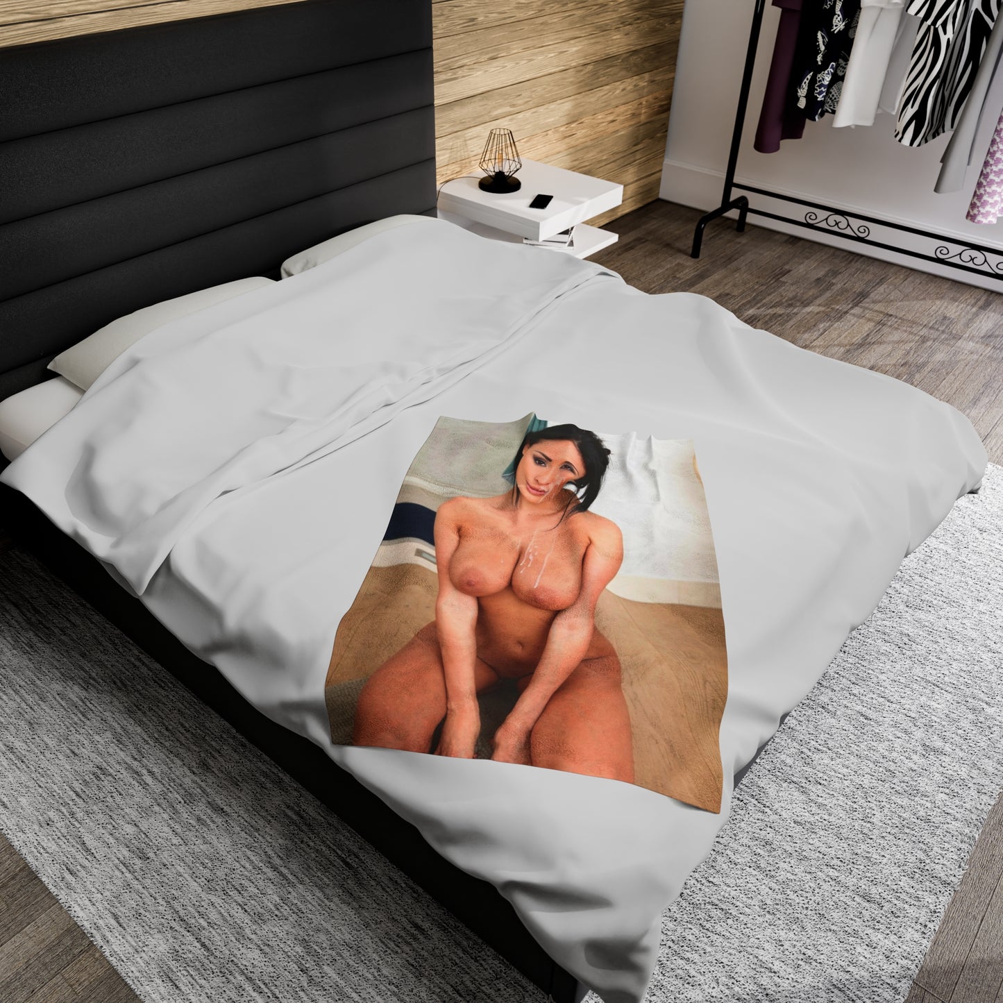 Velveteen Plush Blanket Anissa Kate Nude
