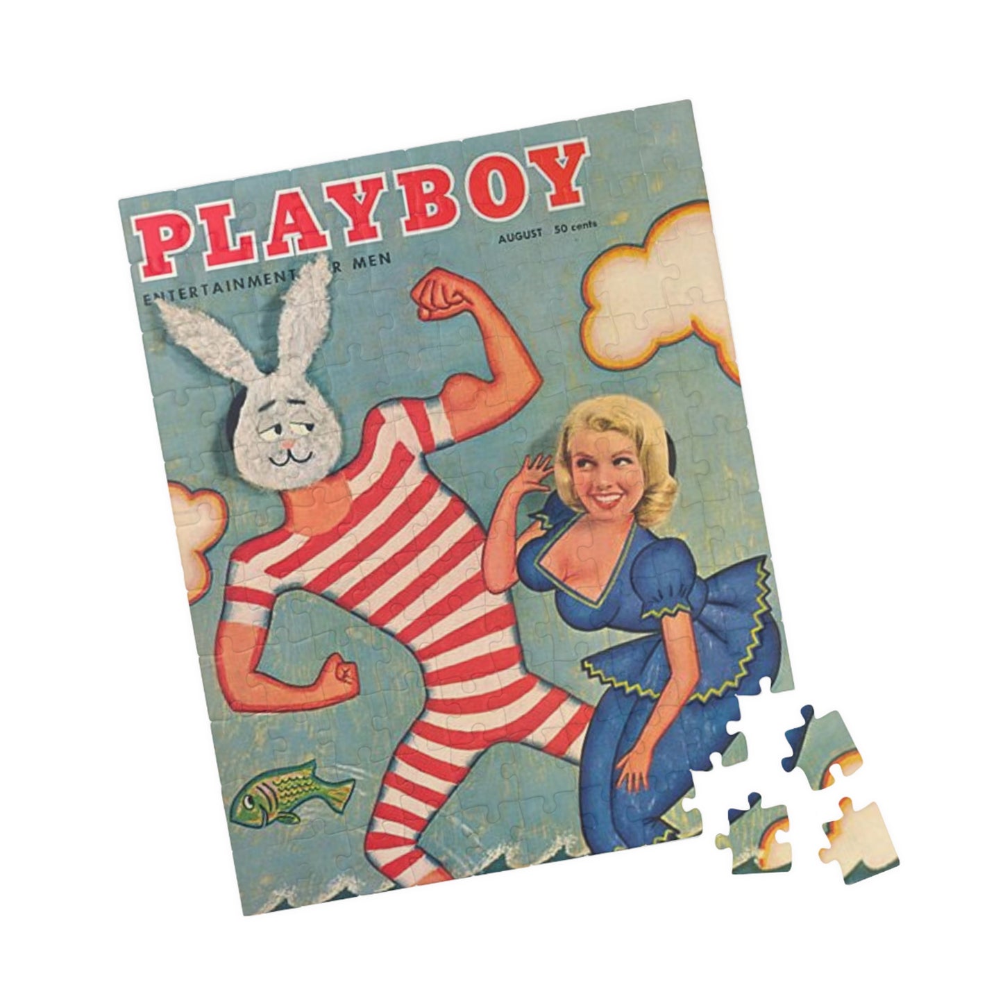 Puzzle (110, 252, 500, 1014-piece) Playboy Cover August 1957