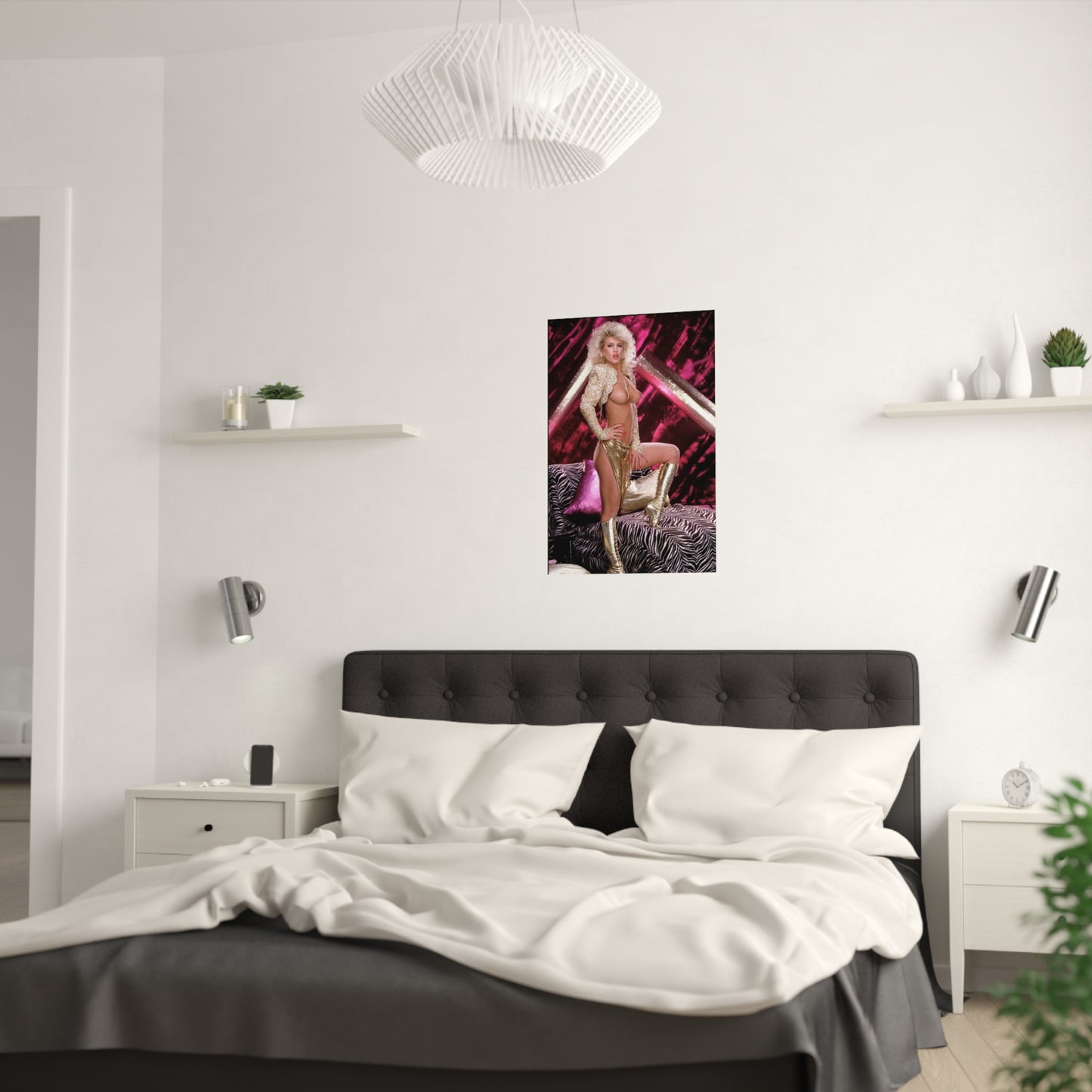 Satin Posters (210gsm) Retro 1980s Porn Star Amber Lynn