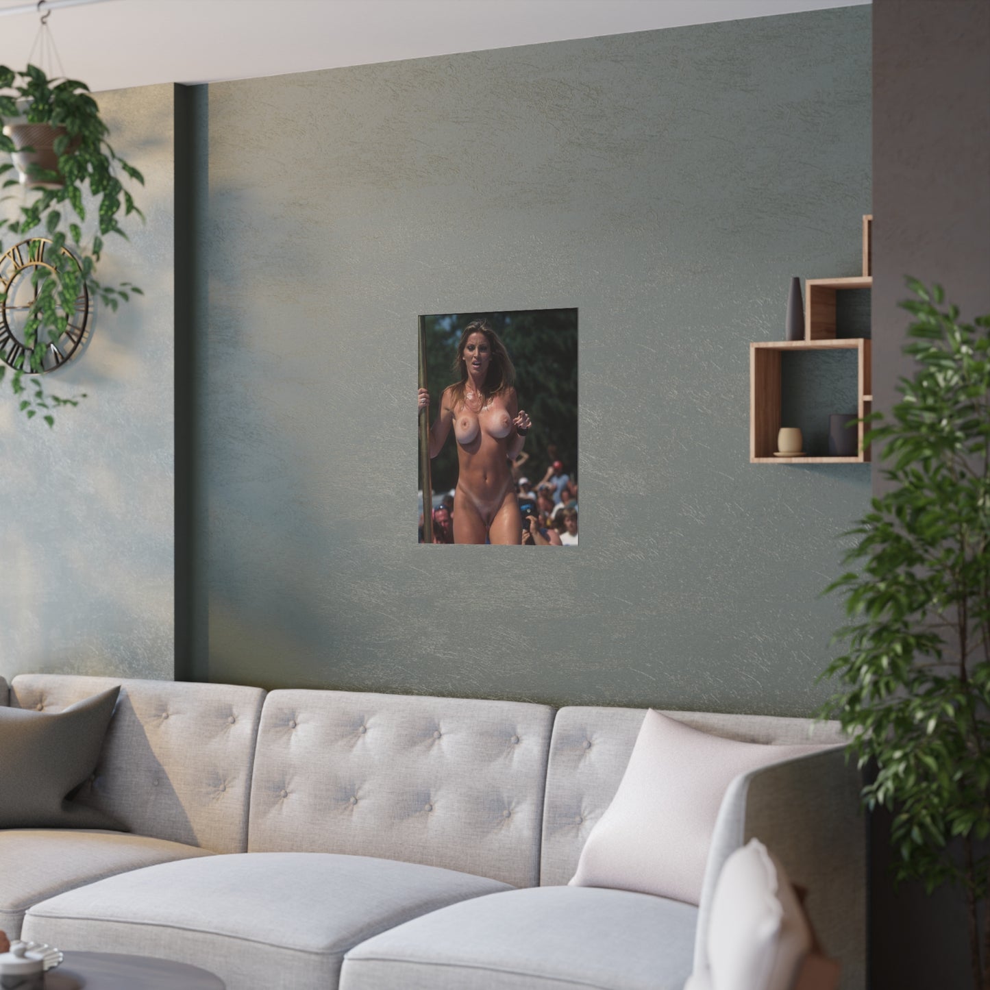 Satin Posters (210gsm) Retro Adult Star Janine Lindenmulder Nude