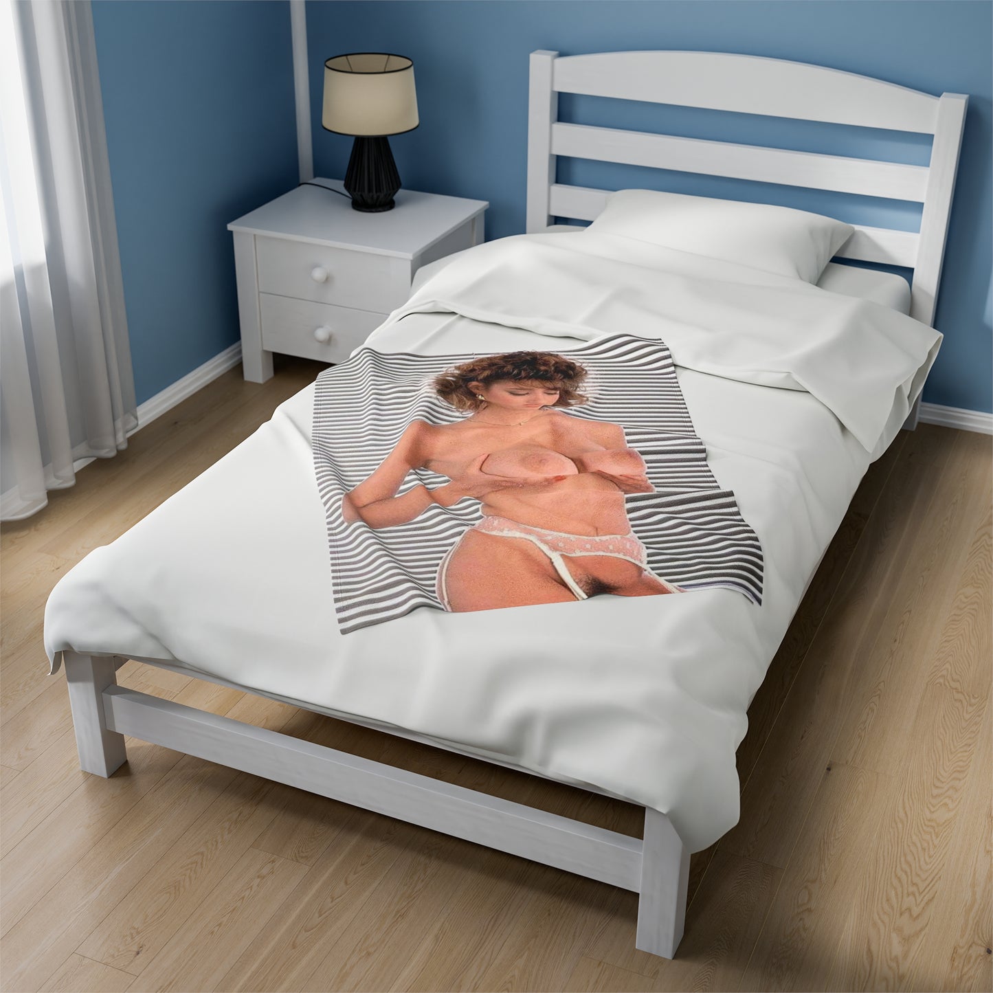 Velveteen Plush Blanket Porn Star Christy Canyon Nude