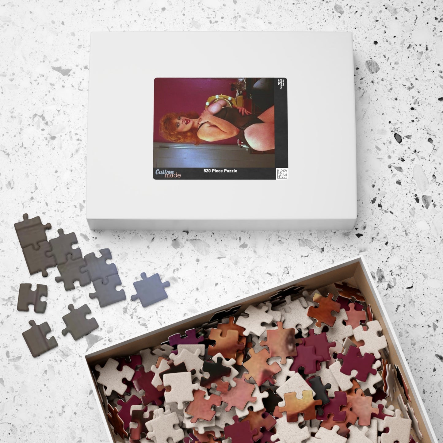 Puzzle (110, 252, 520, 1014-piece) Retro Pornstar Lisa De Leeuw Nude