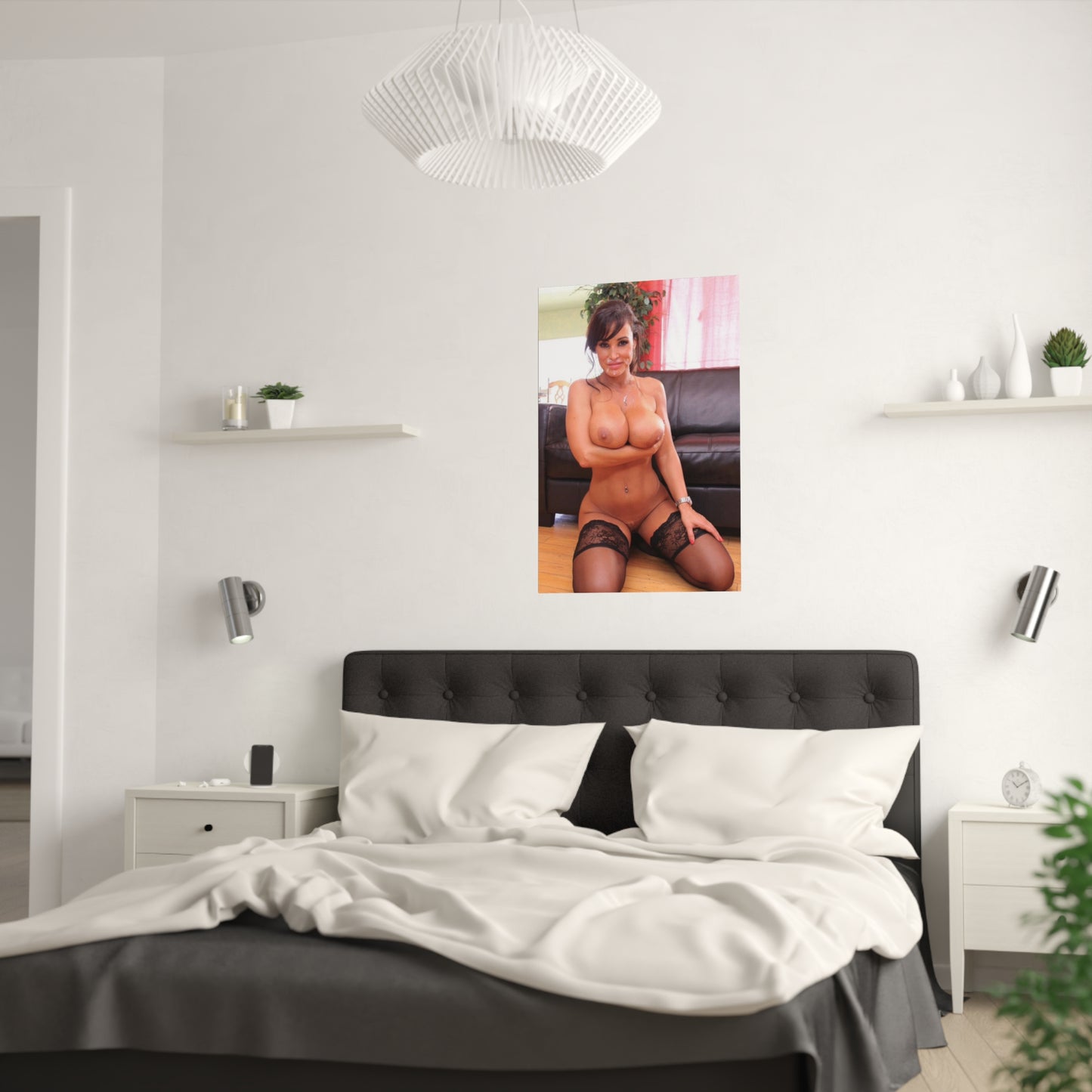 Satin Posters (210gsm) Pornstar Lisa Ann Nude