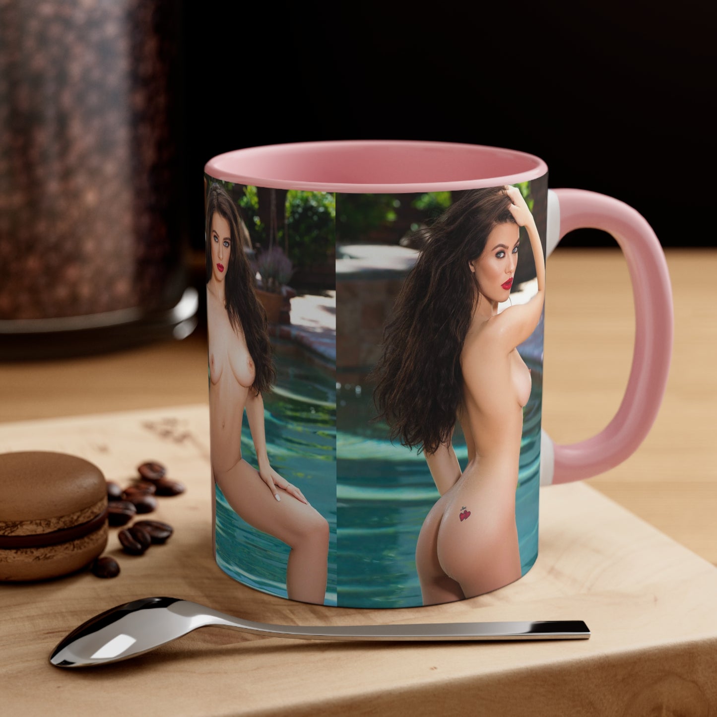 Accent Coffee Mug, 11oz Lana Rhoades Nude