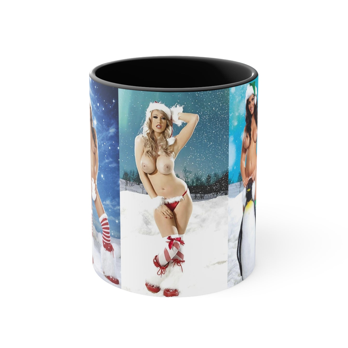 Accent Coffee Mug, 11oz Nude Christmas Pornstars