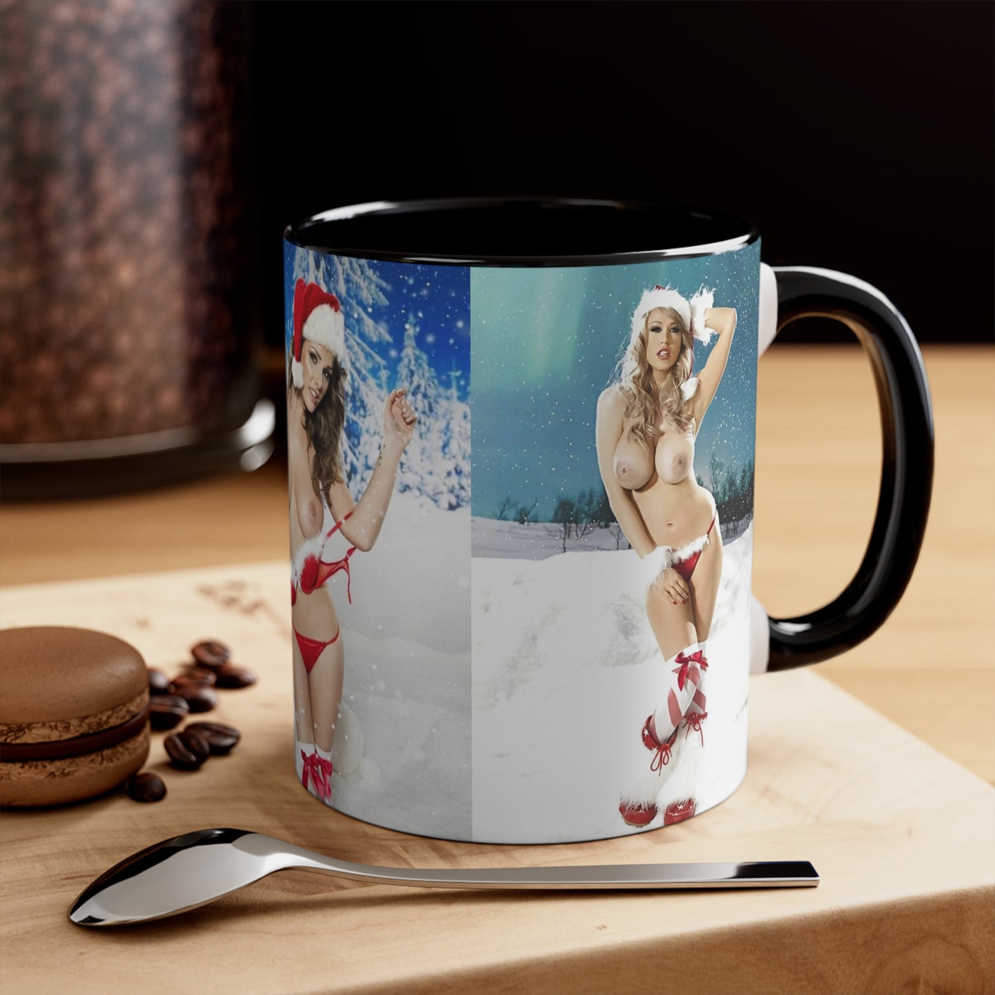 Accent Coffee Mug, 11oz Nude Christmas Pornstars