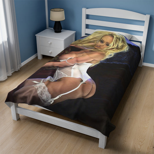 Velveteen Plush Blanket Pornstar Jenna Jameson Nude