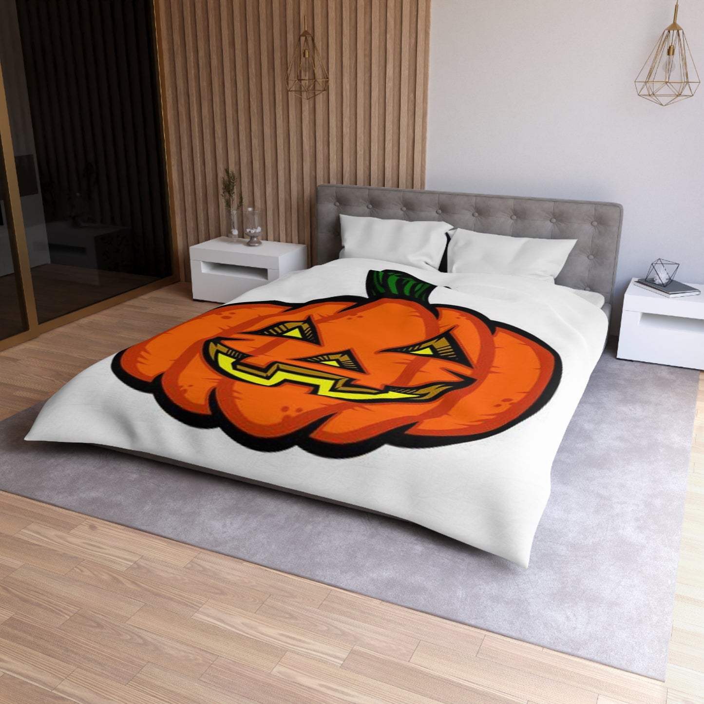 Microfiber Duvet Cover Halloween Jack-O-Lantern