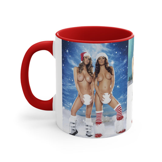 Accent Coffee Mug, 11oz Nude Christmas Pornstars