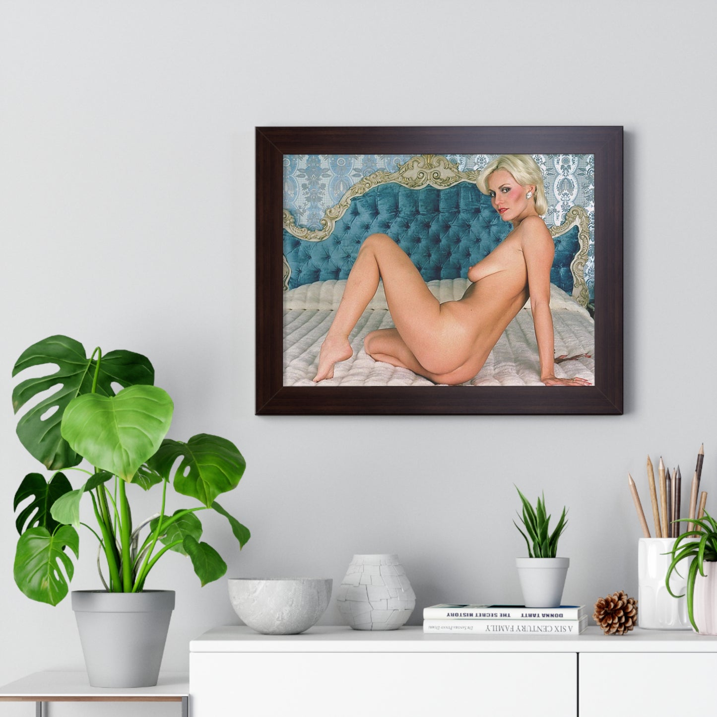 Framed Horizontal Poster Porn Star Seka Nude