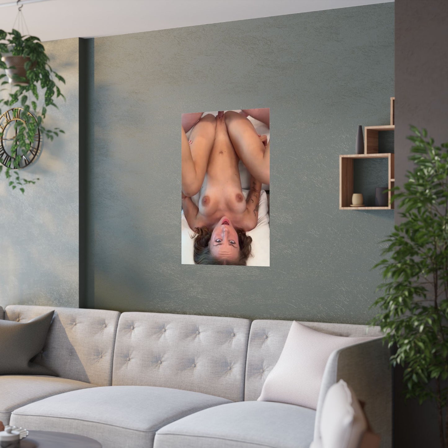 Satin Posters (210gsm) Cute Teen Pounded upside down