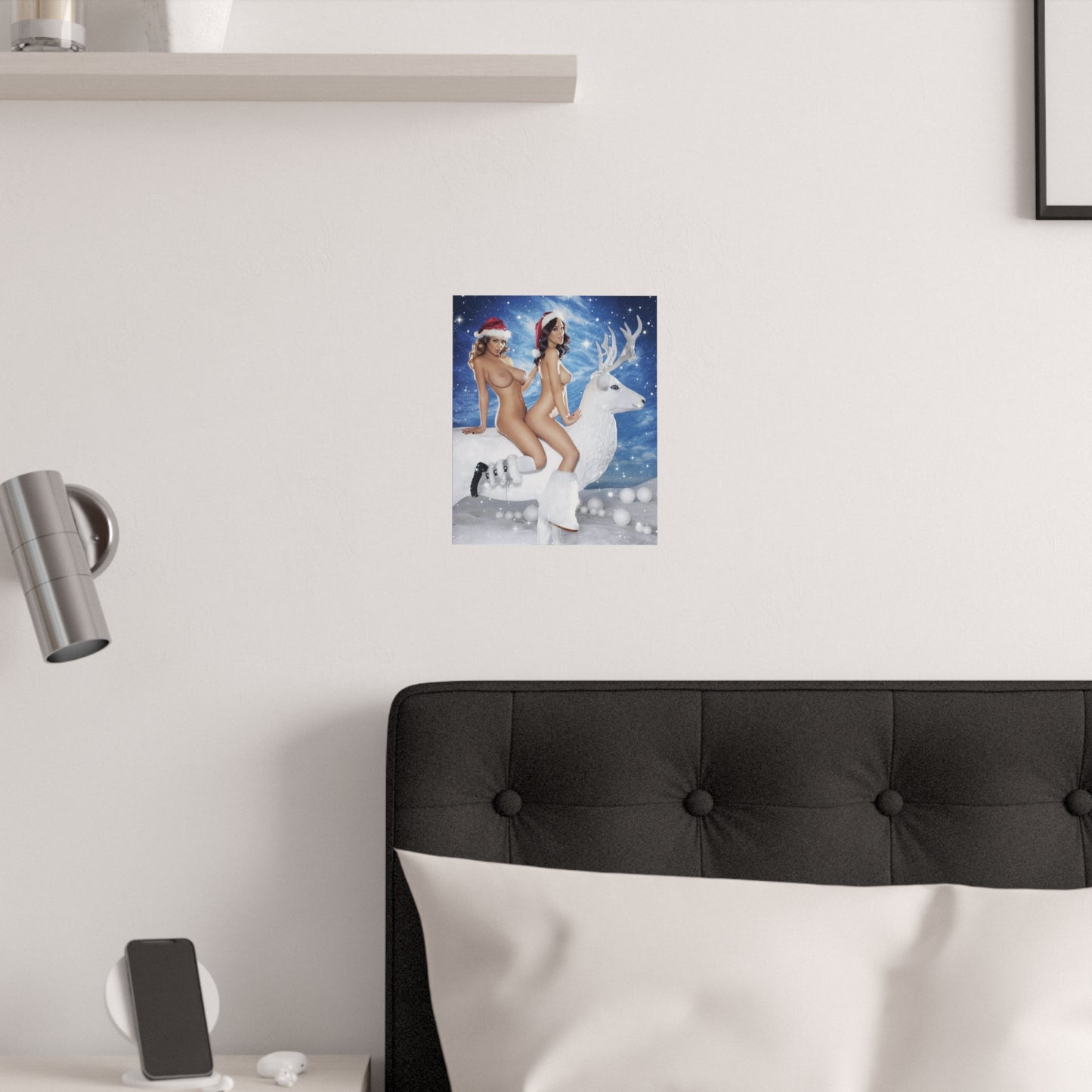 Satin Posters (210gsm) Sexy Nude Christmas Girls
