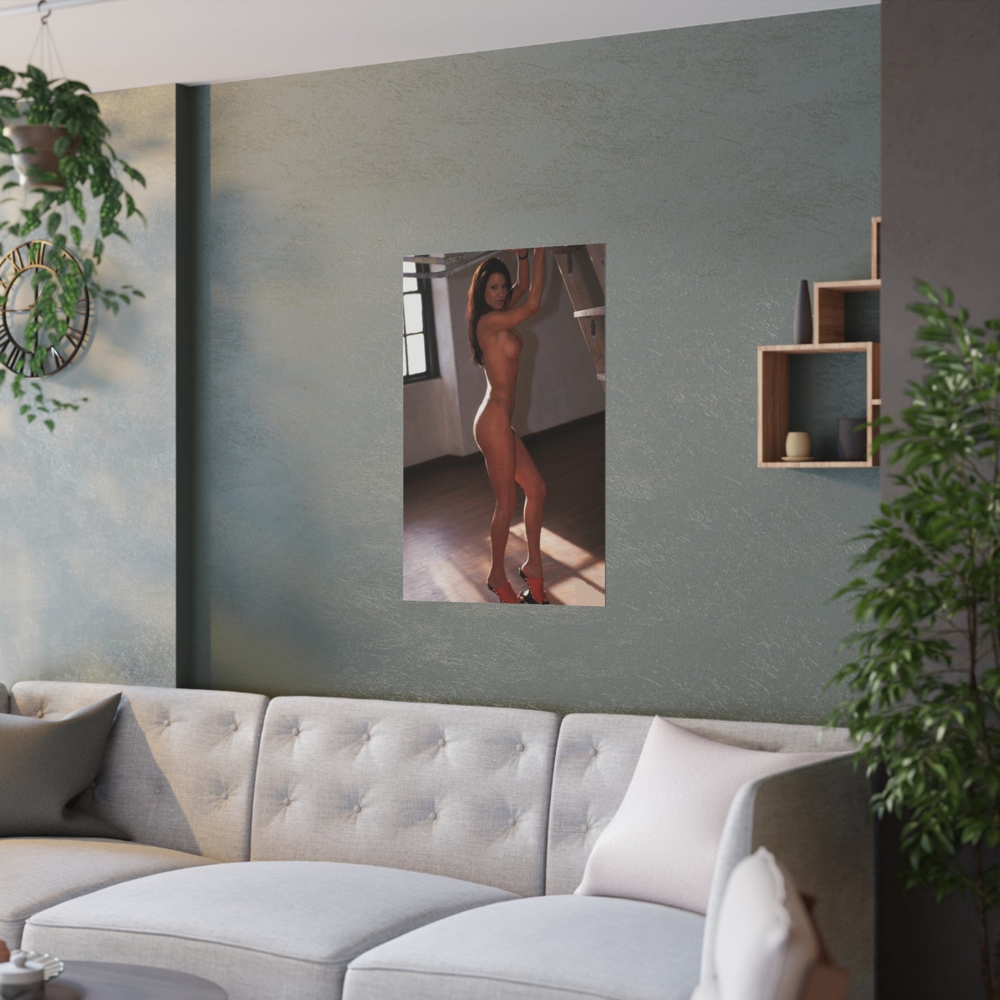 Satin Posters (210gsm) Retro Pornstar Sydnee Steele Nude
