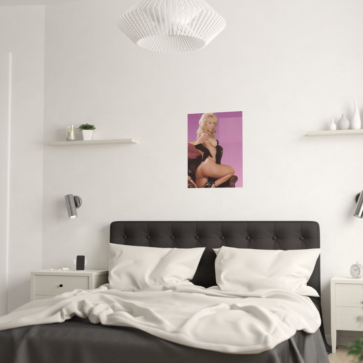Satin Posters (210gsm) Retro Porn Star Nina Hartley Nude