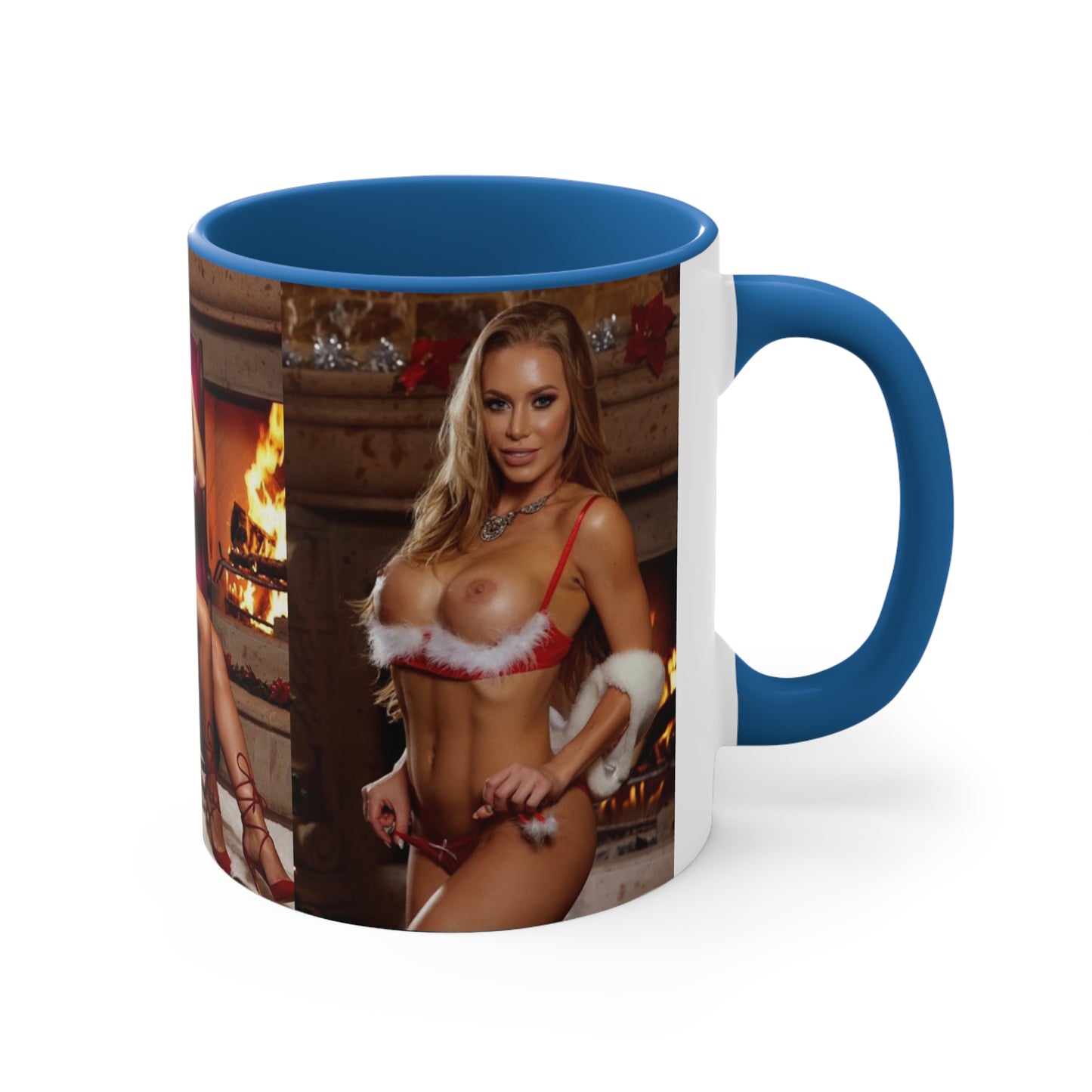 Accent Coffee Mug, 11oz Pornstar Nicole Aniston Nude Christmas