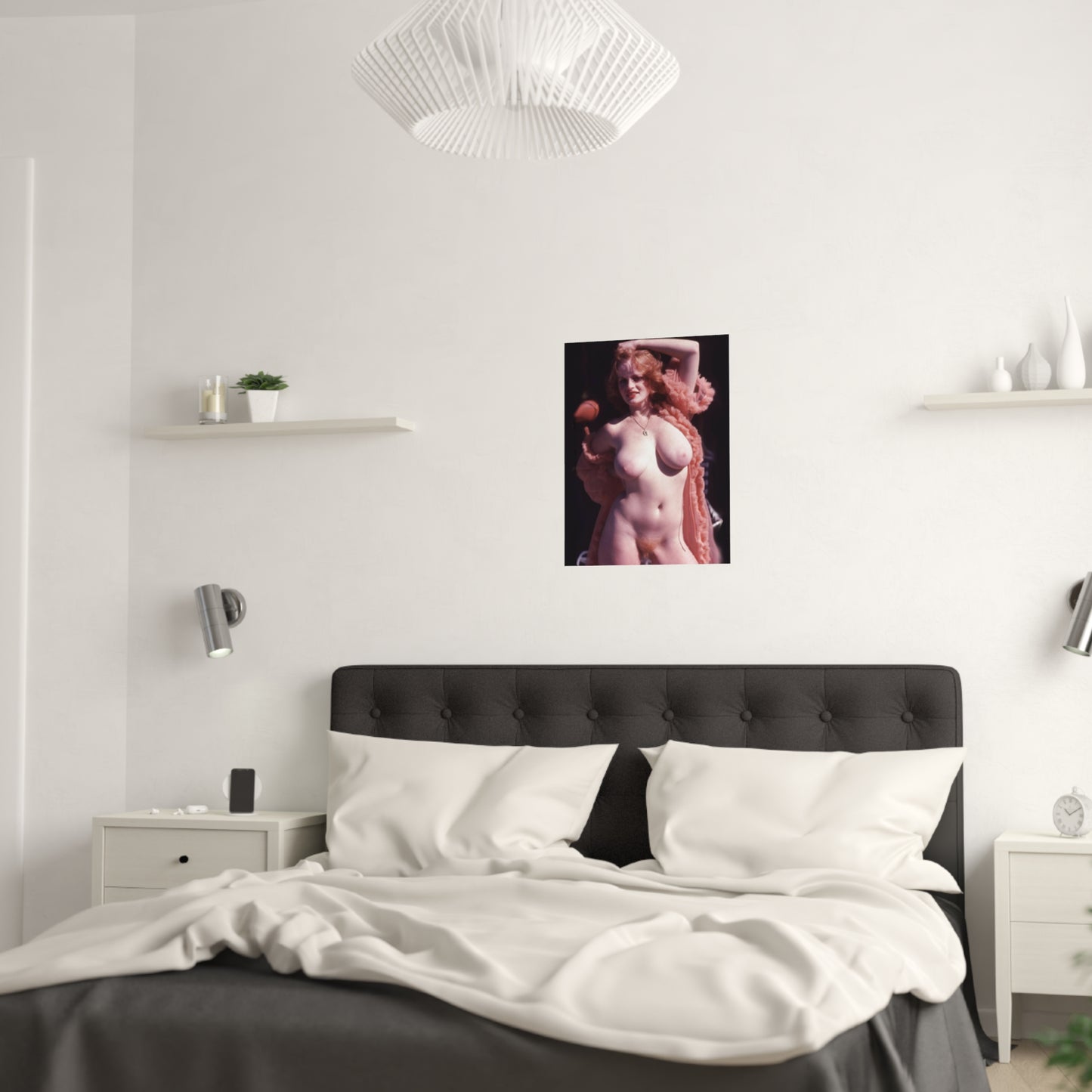 Satin Posters (210gsm) Retro Porn Star Lisa De Leeuw Nude